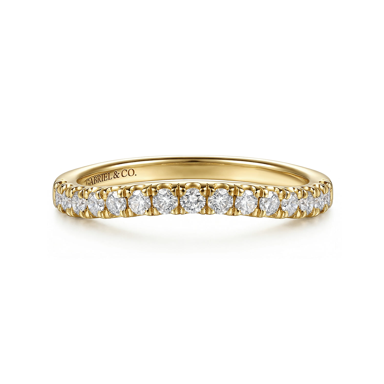 Diamond Matching Wedding Band in 14K Yellow Gold