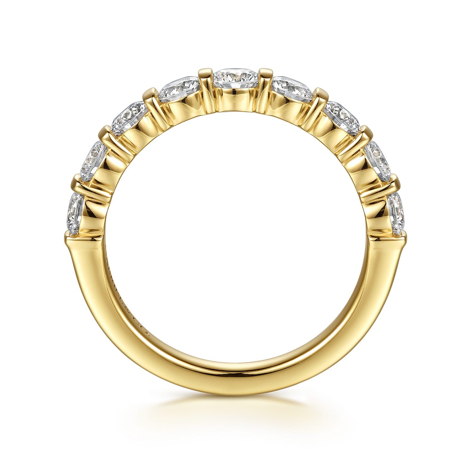 Diamond Matching Wedding Band in 14K Yellow Gold, photograph 2
