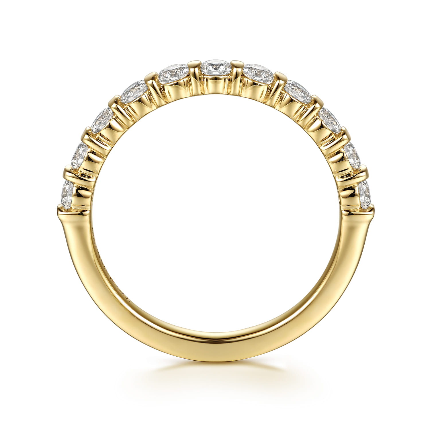 Diamond Matching Wedding Band in 14K Yellow Gold, photograph 2