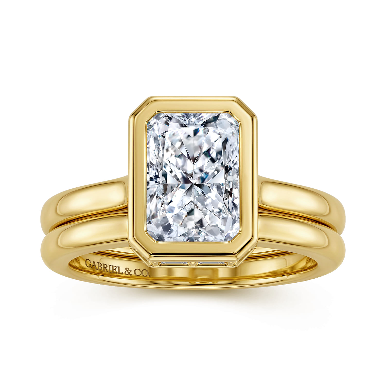 Matching Wedding Band in 14K Yellow Gold, photograph 4