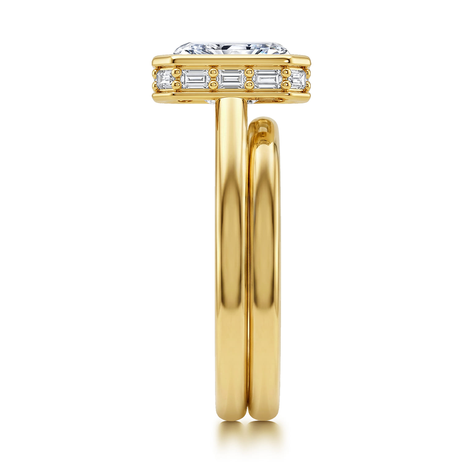 Matching Wedding Band in 14K Yellow Gold, photograph 5