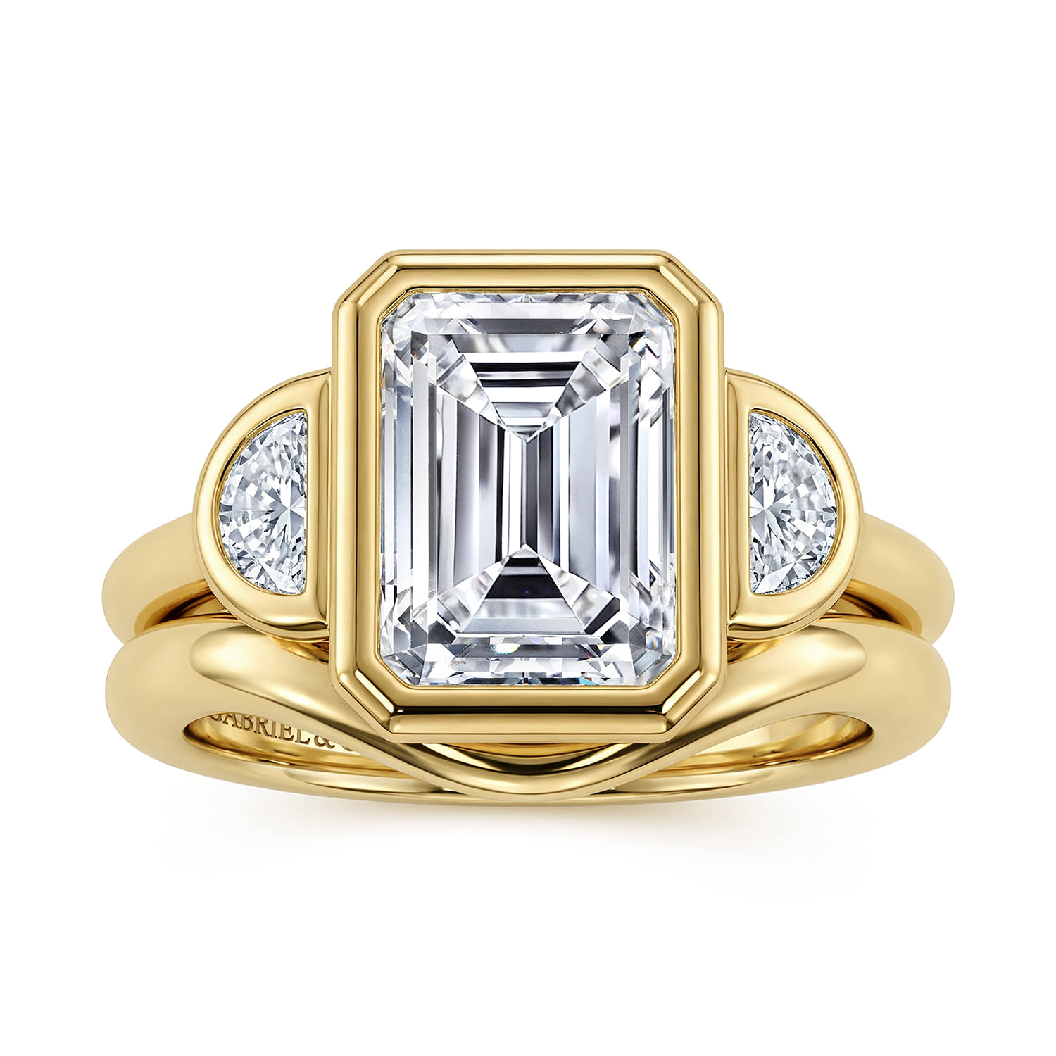 Matching Wedding Band in 14K Yellow Gold, photograph 4