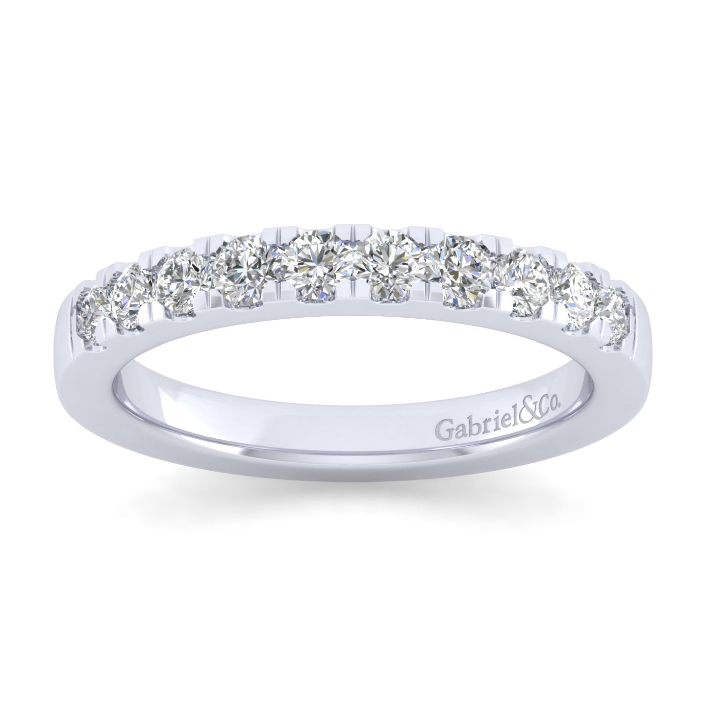 Matching Wedding Band in 14K White Gold, photograph 5