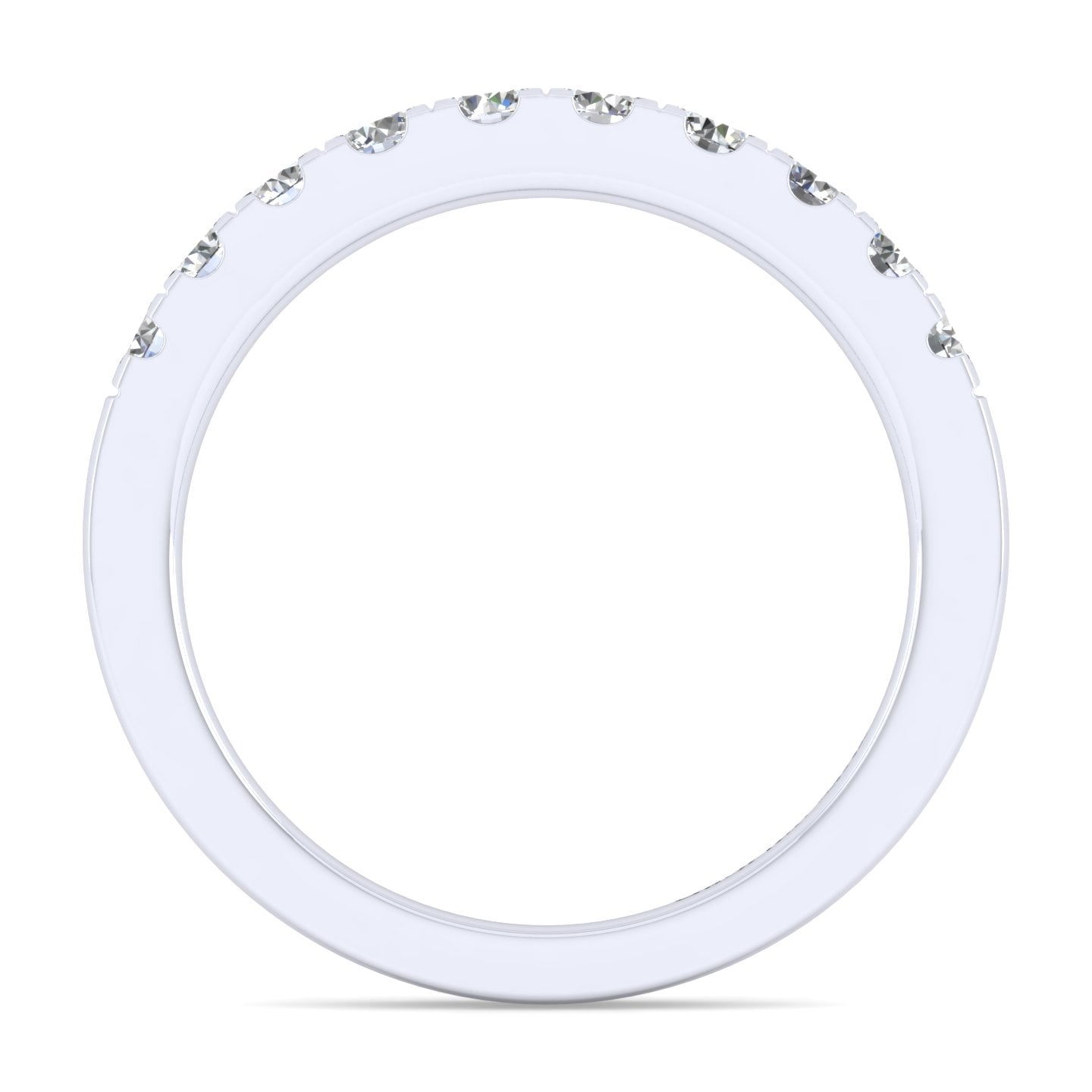 Matching Wedding Band in 14K White Gold, photograph 2