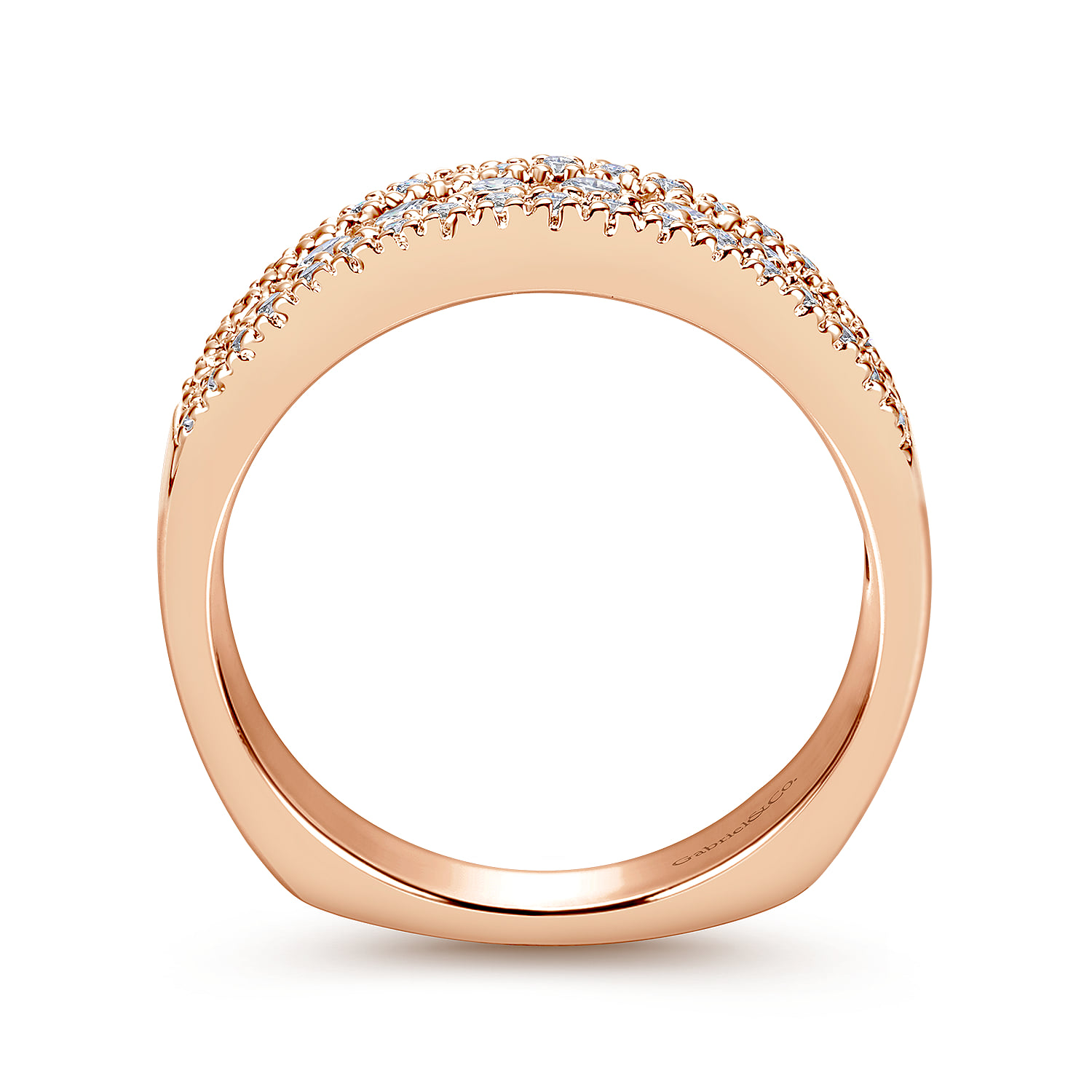 Matching Wedding Band in 14K Rose Gold, photograph 2