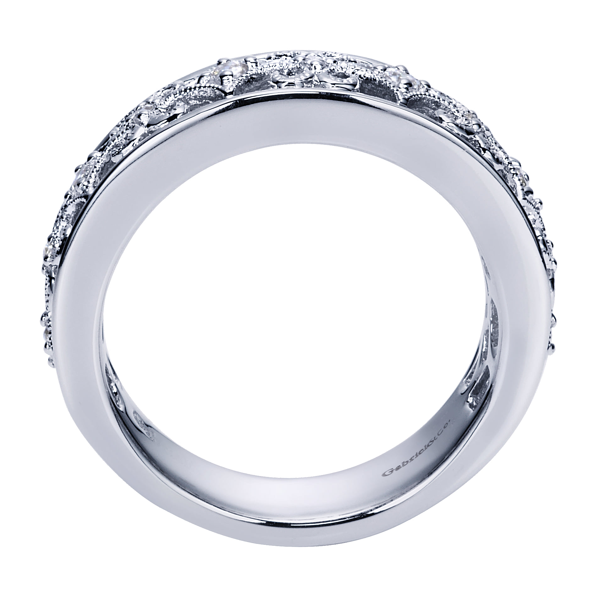 Matching Wedding Band in 14K White Gold, photograph 2