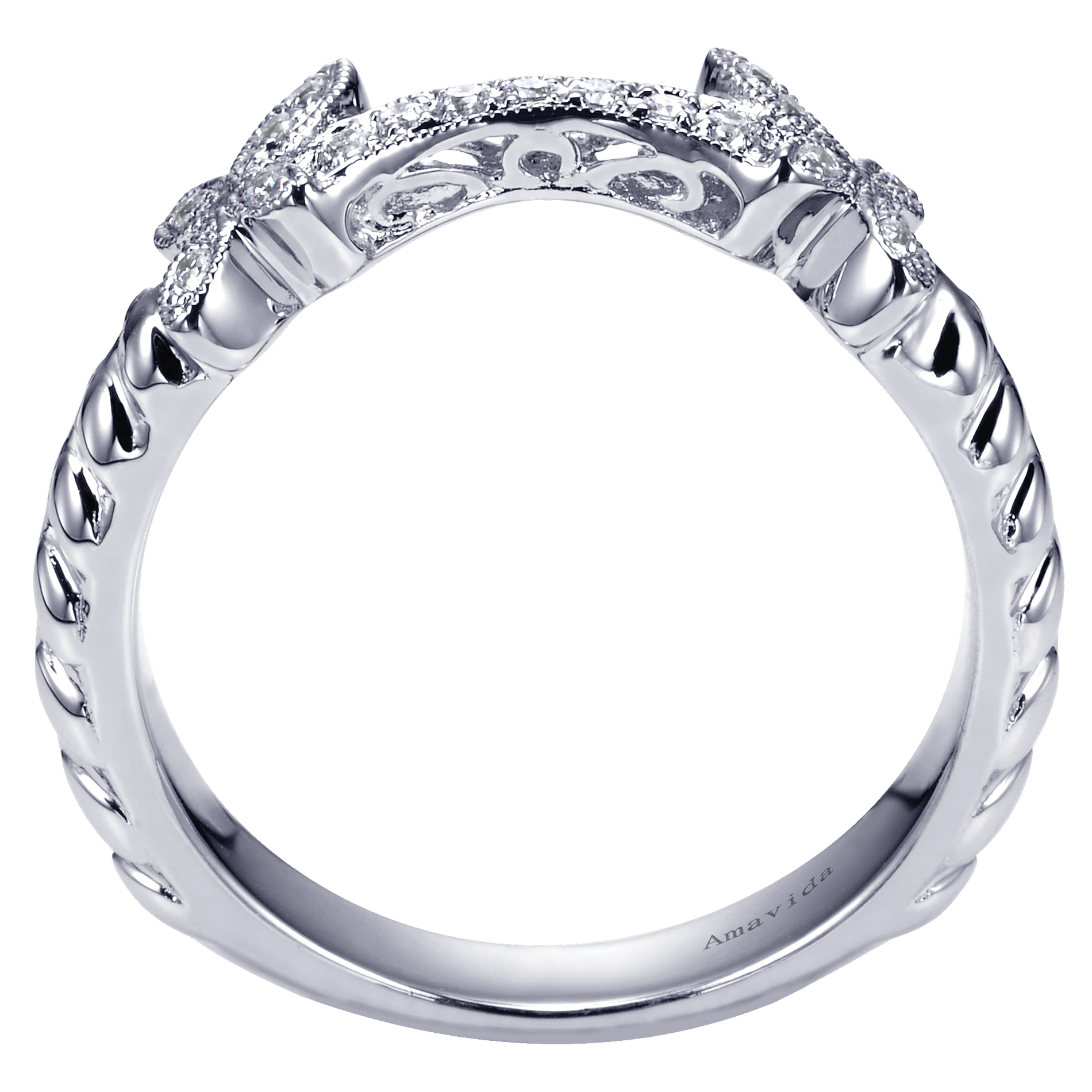 Matching Wedding Band in Platinum, photograph 2
