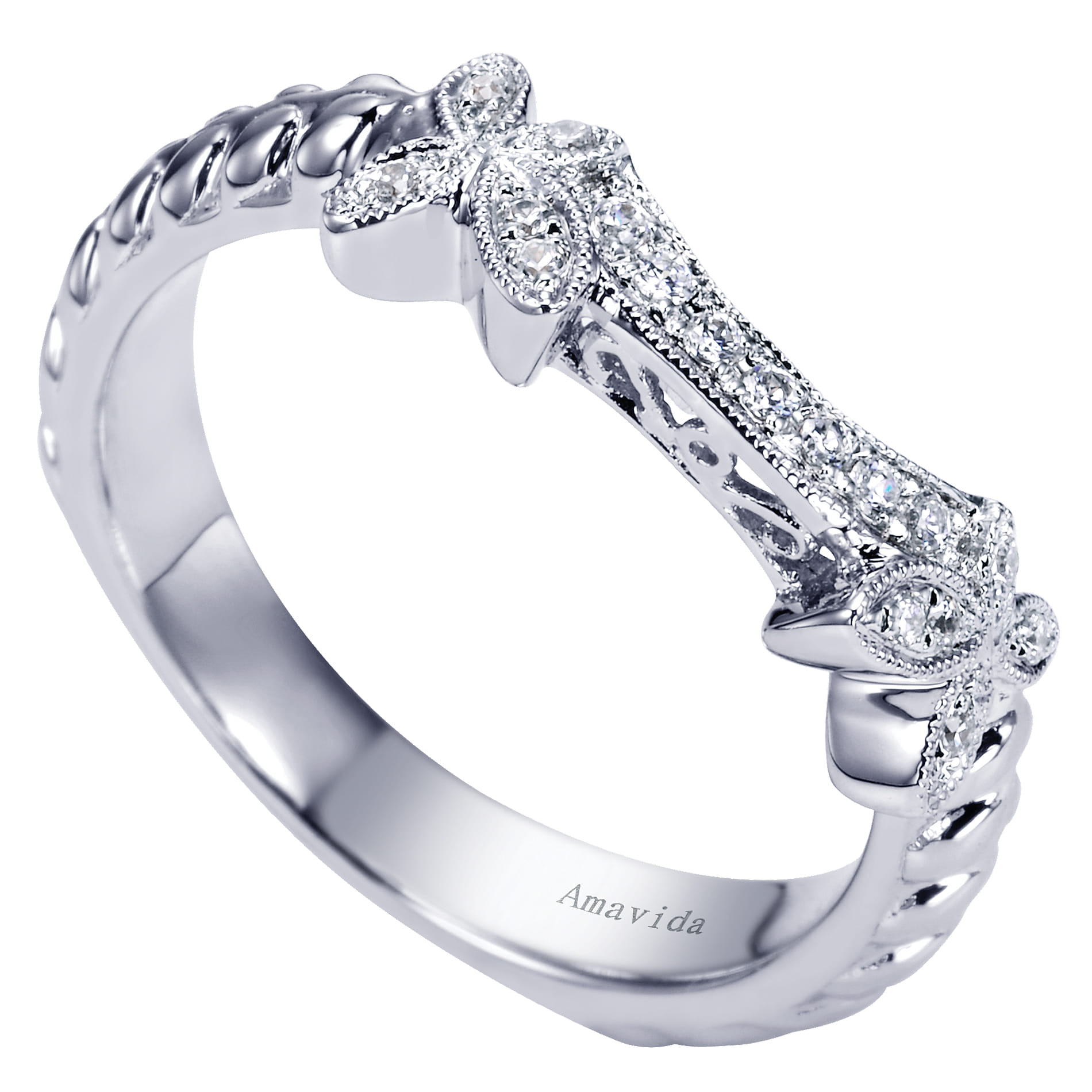 Matching Wedding Band in Platinum, photograph 3