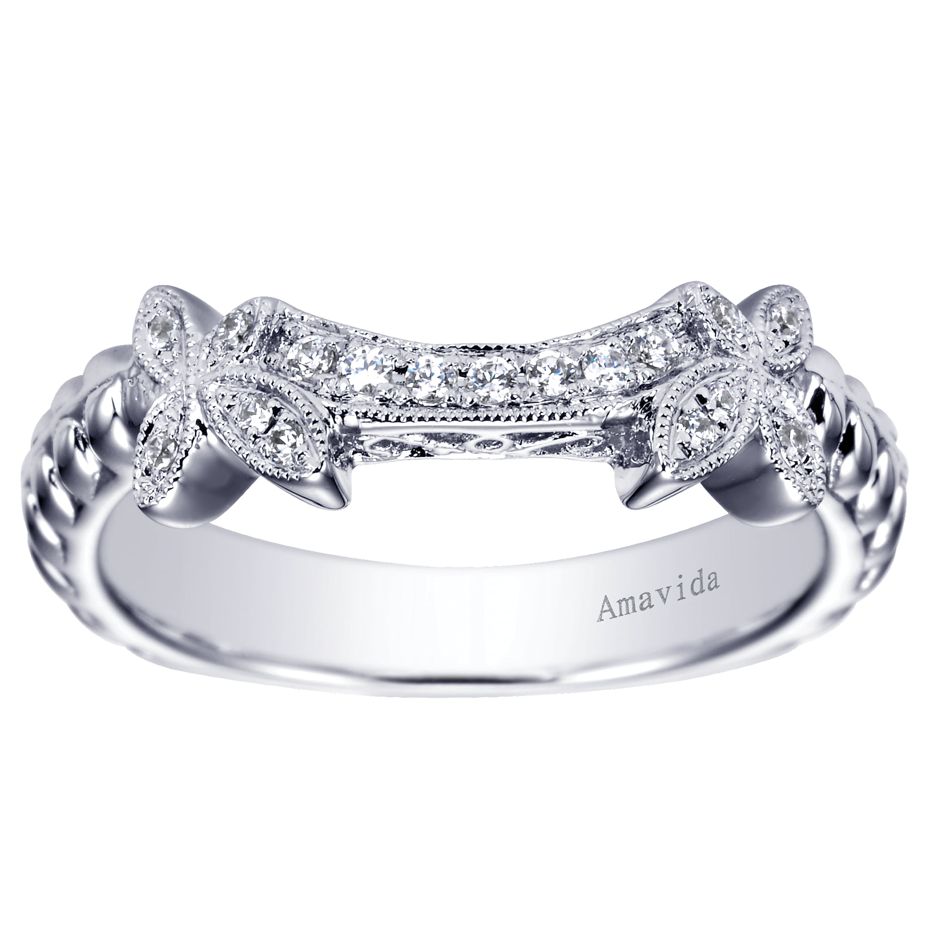 Matching Wedding Band in Platinum, photograph 5