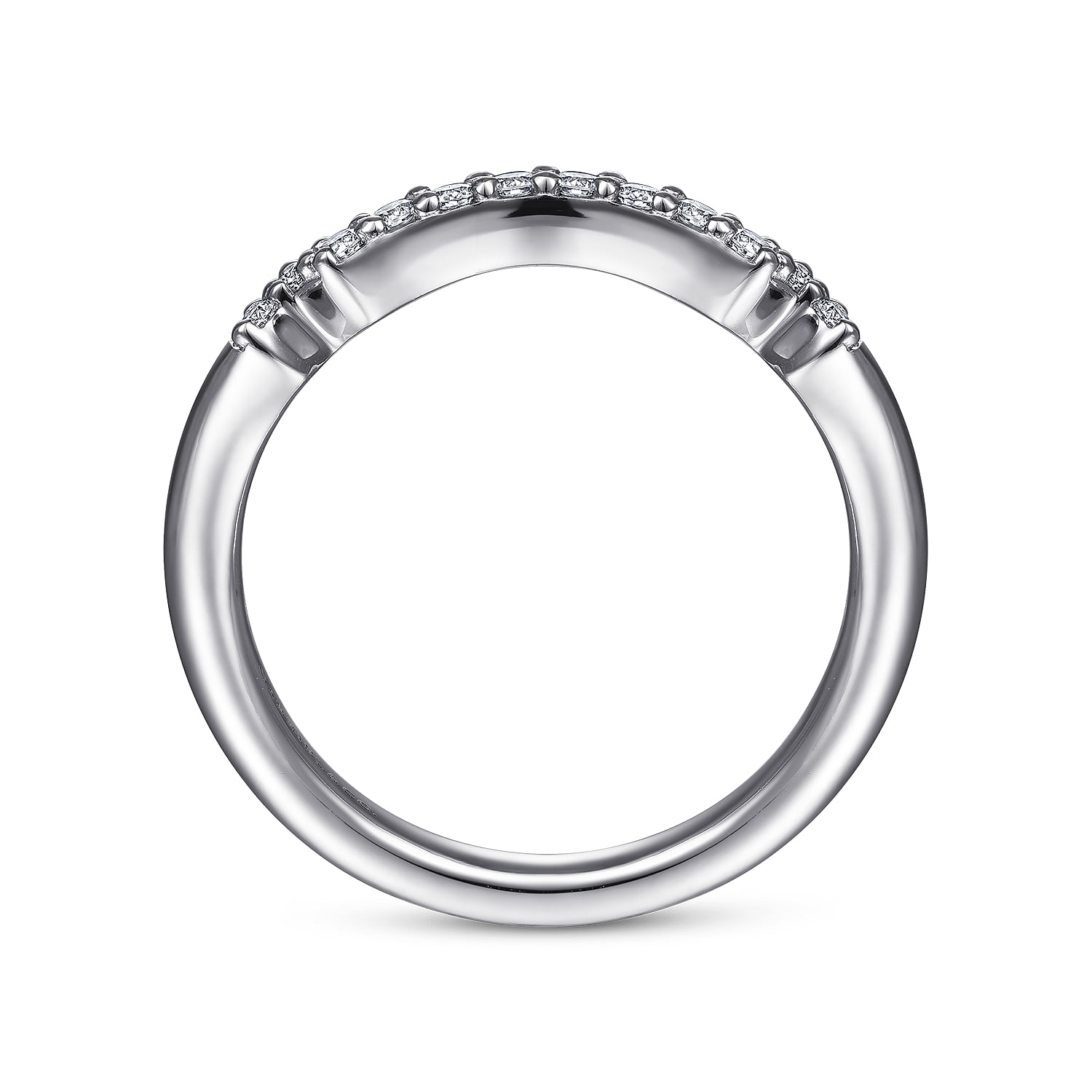 Matching Wedding Band in 14K White Gold, photograph 2
