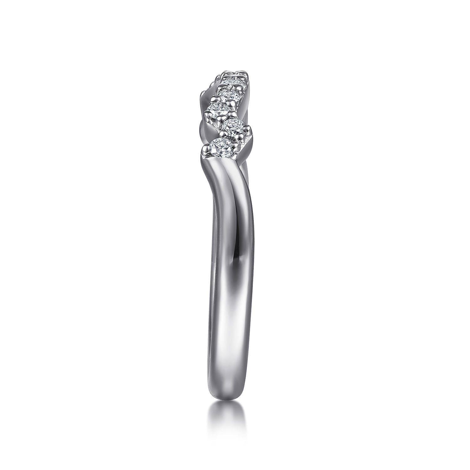 Matching Wedding Band in 14K White Gold, photograph 5