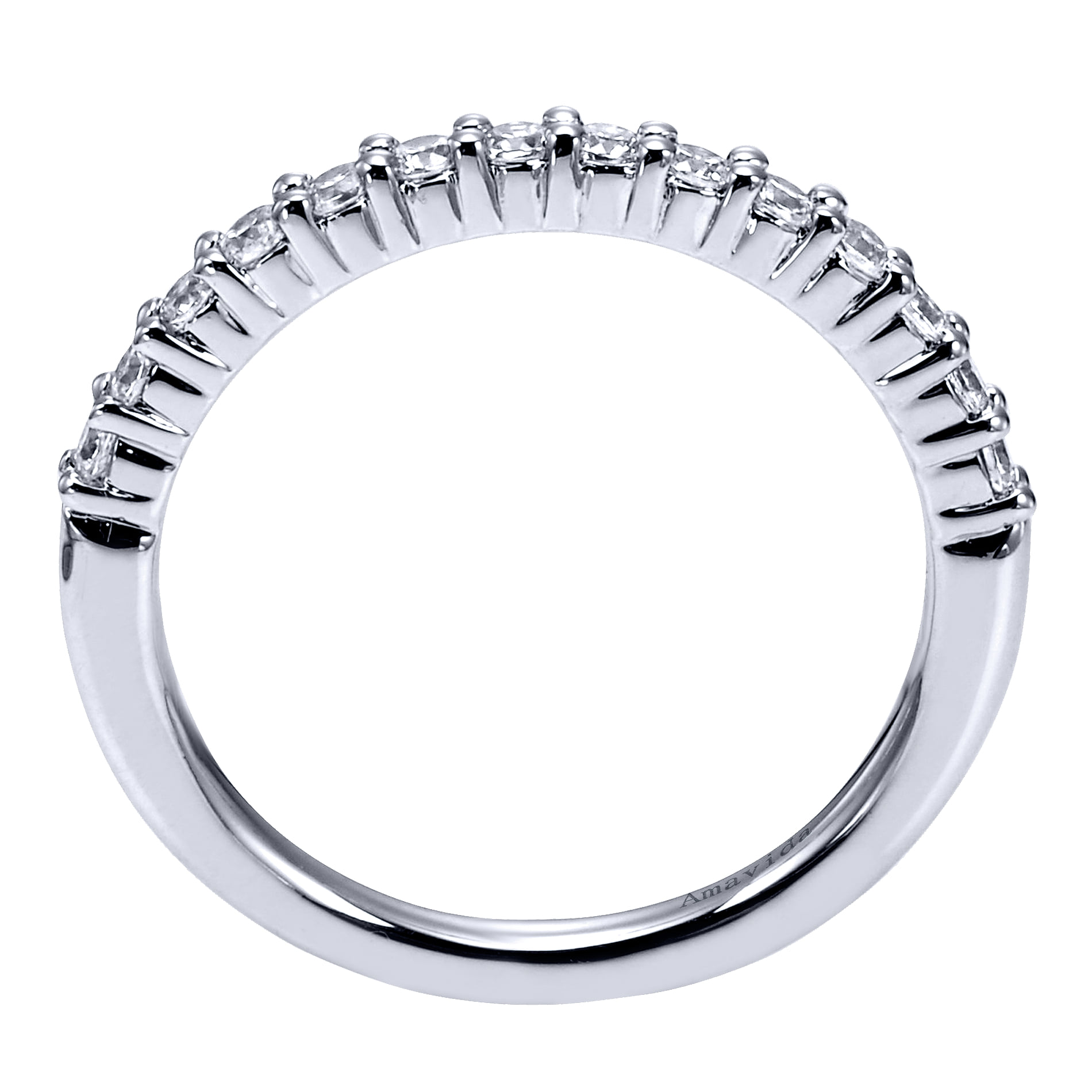 Matching Wedding Band in 18K White Gold, photograph 2