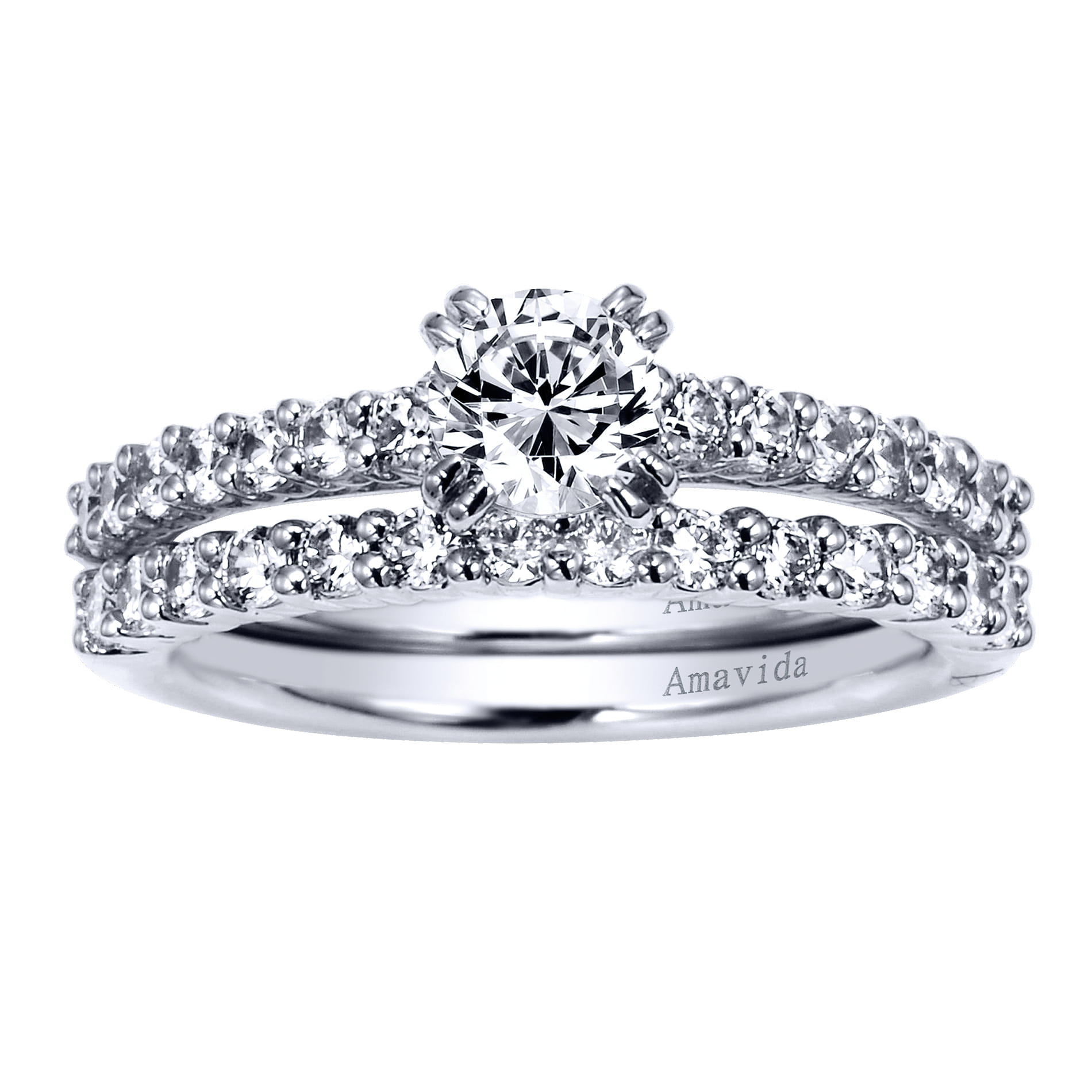 Matching Wedding Band in 18K White Gold, photograph 4