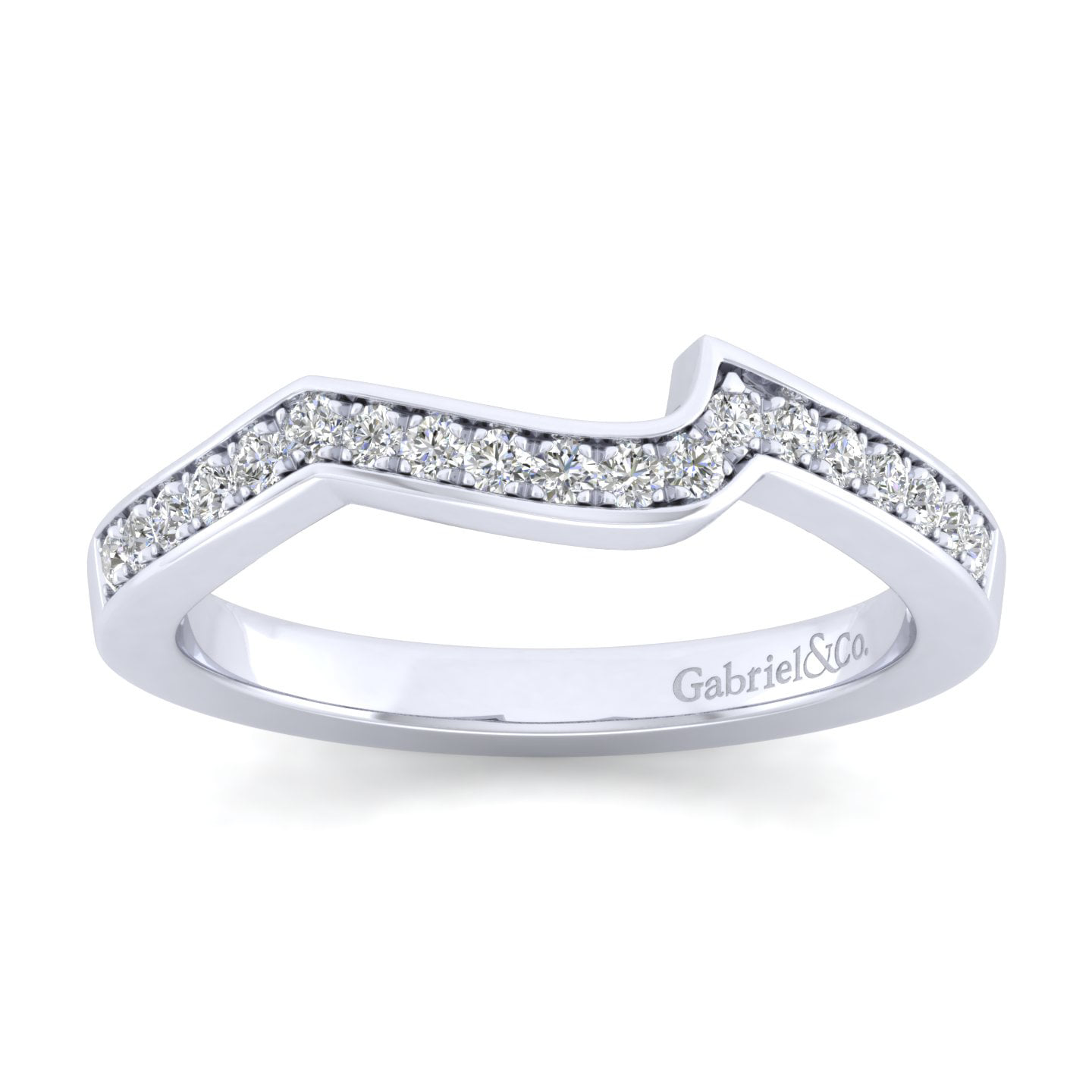 Matching Wedding Band in 14K White Gold, photograph 4