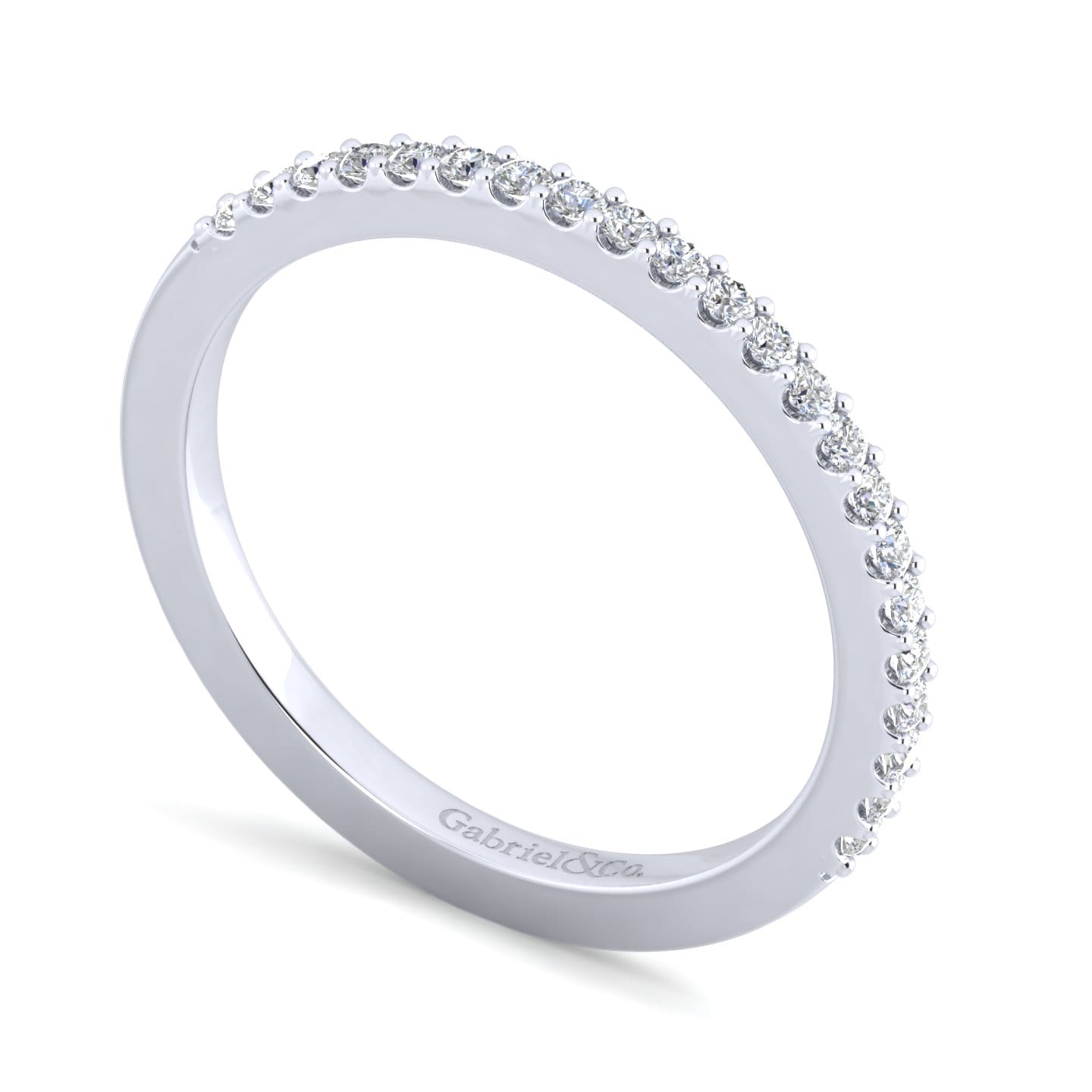 Matching Wedding Band in 14K White Gold, photograph 3