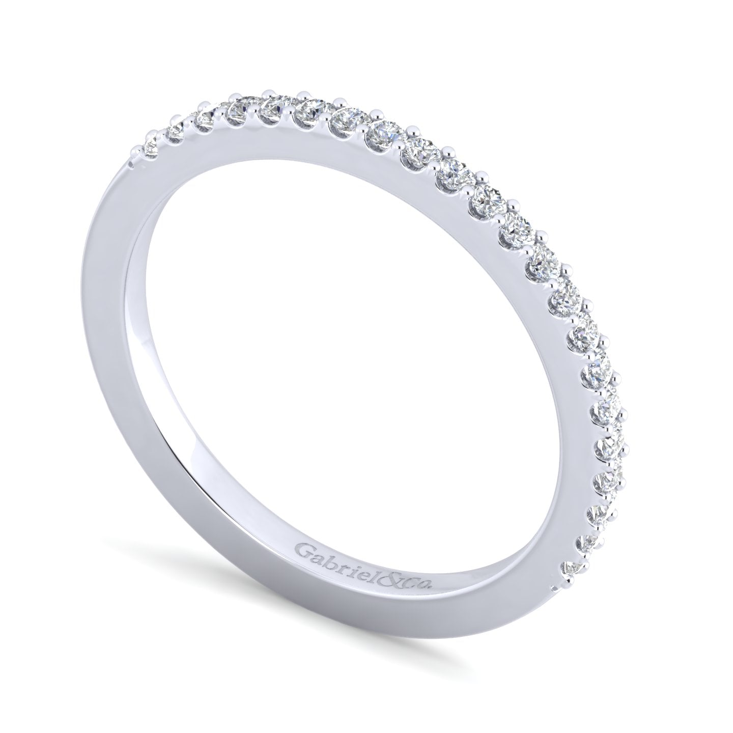 Matching Wedding Band in 14K White Gold, photograph 3