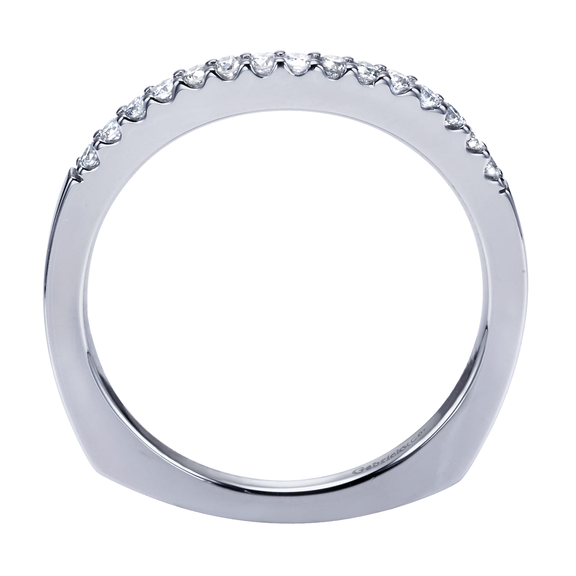 Matching Wedding Band in 14K White Gold, photograph 2