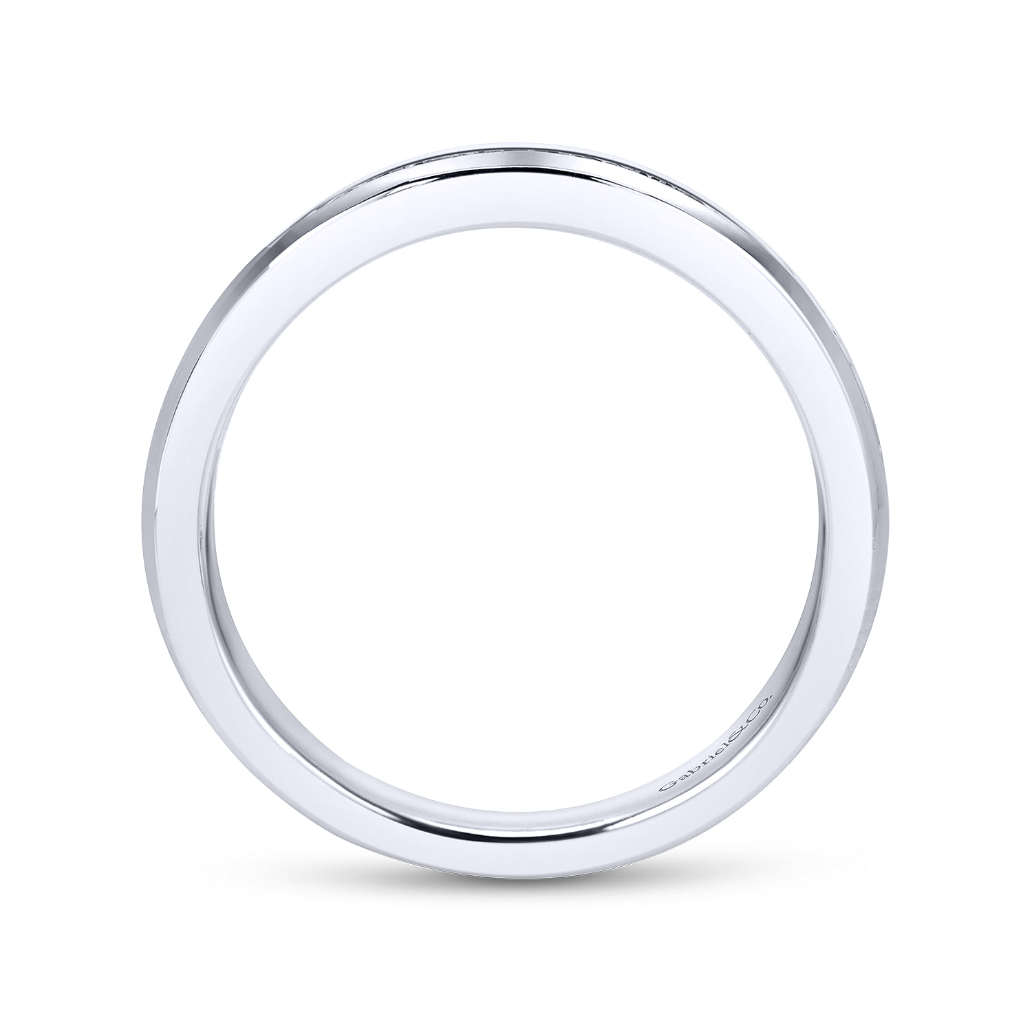 Matching Wedding Band in 14K White Gold, photograph 2