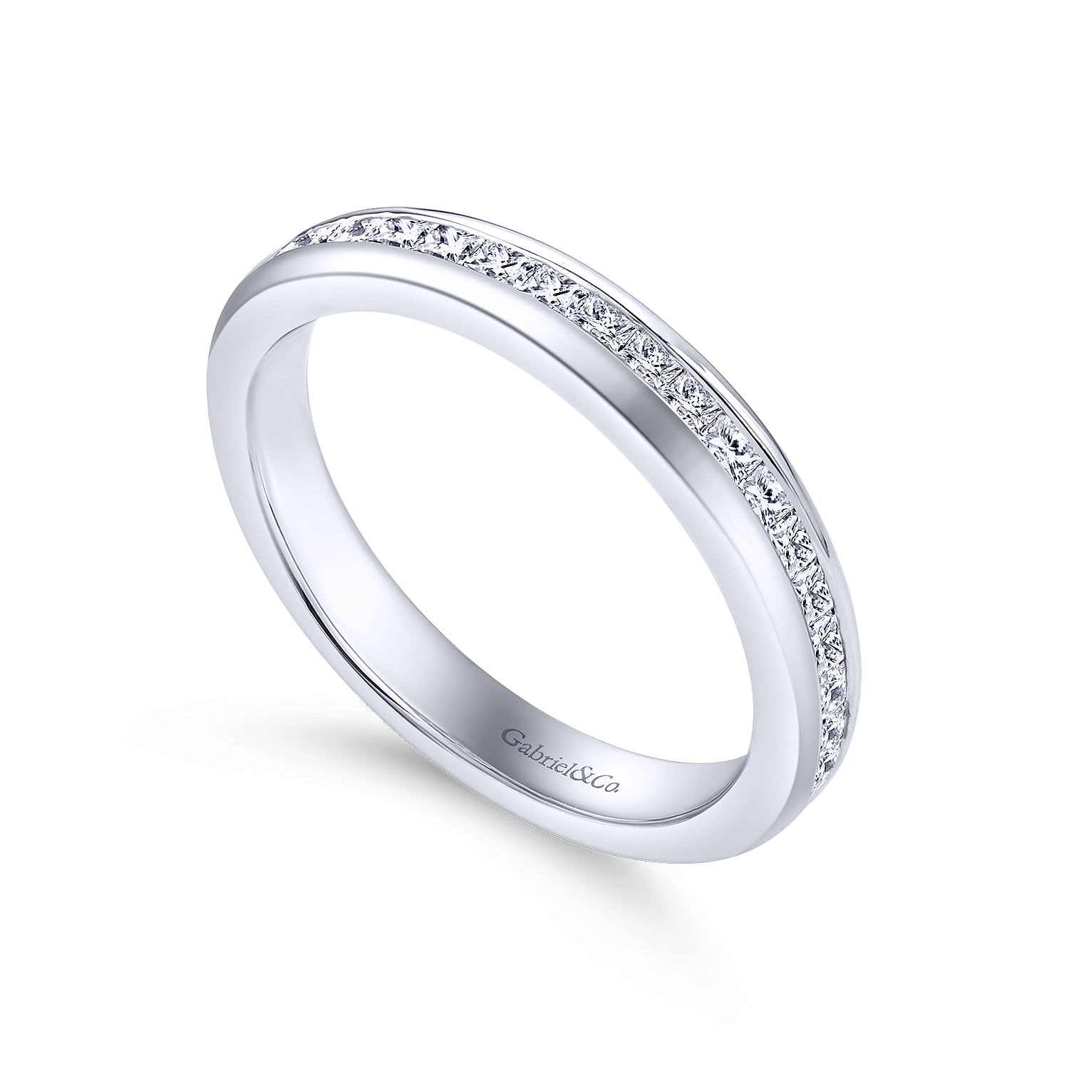 Matching Wedding Band in 14K White Gold, photograph 3