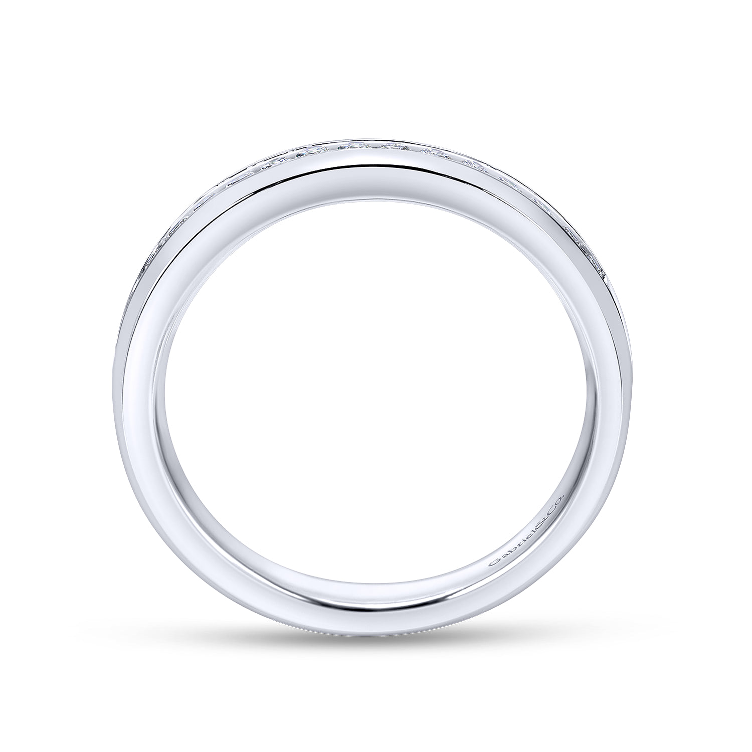 Matching Wedding Band in 14K White Gold, photograph 2