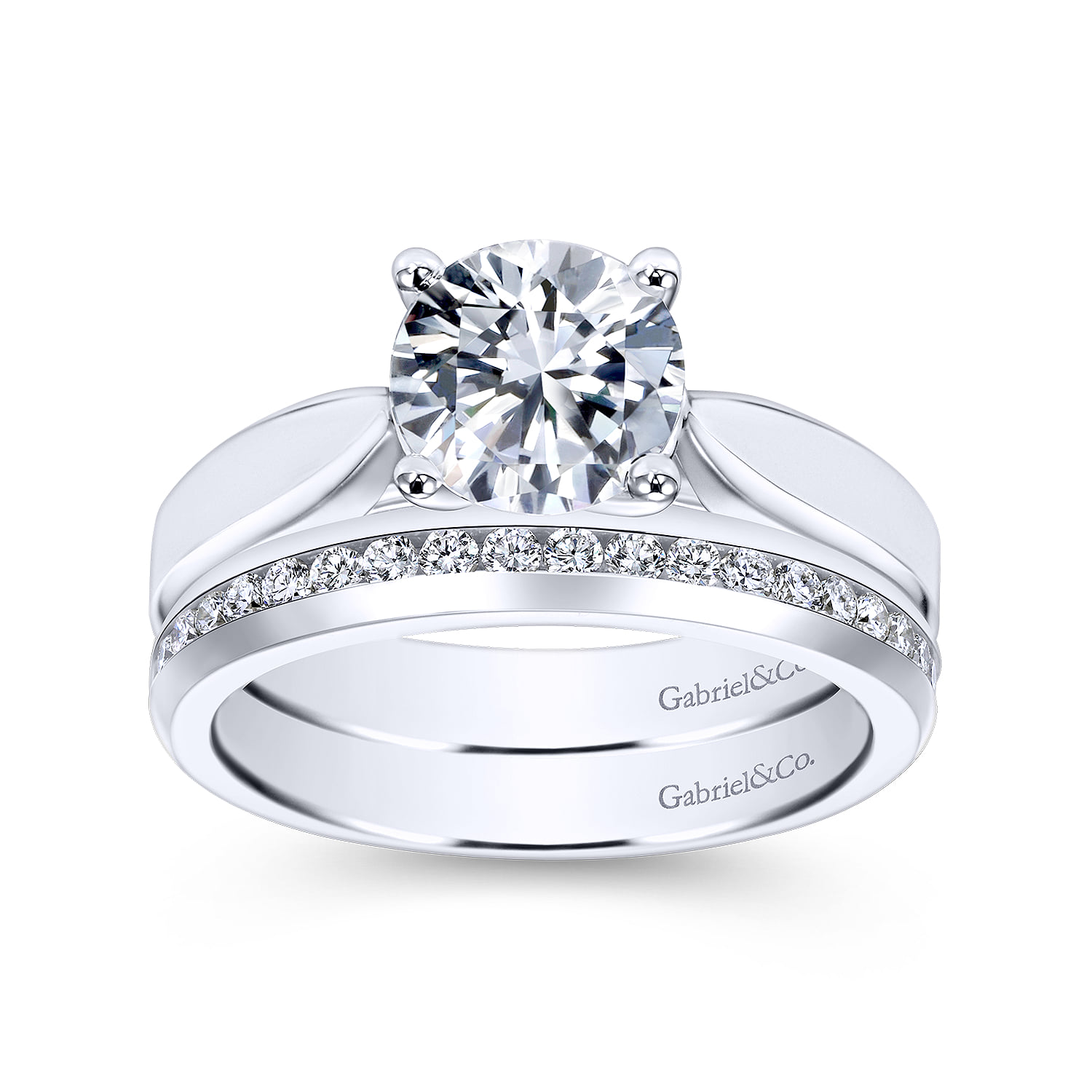 Matching Wedding Band in 14K White Gold, photograph 4
