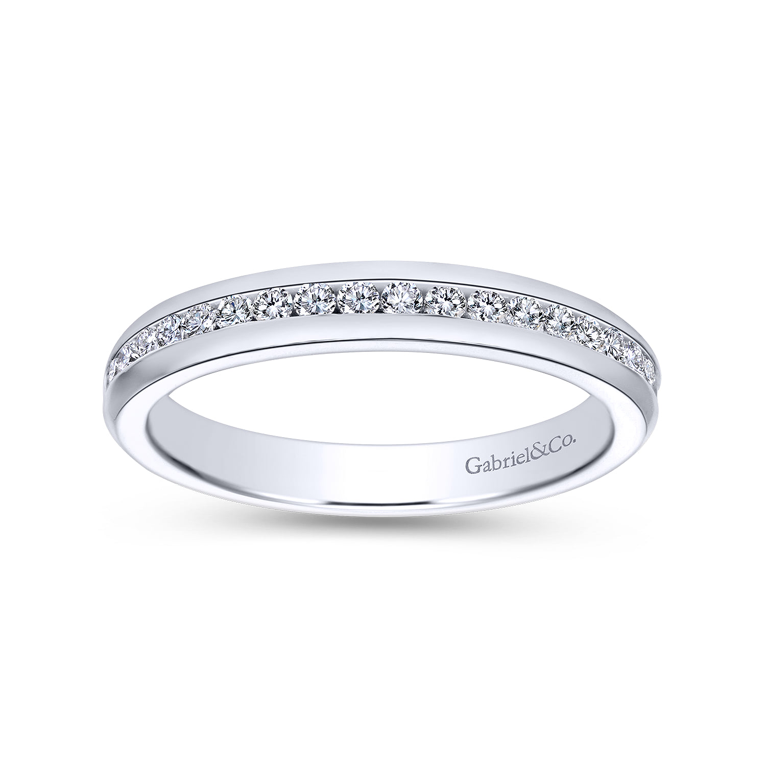 Matching Wedding Band in 14K White Gold, photograph 5