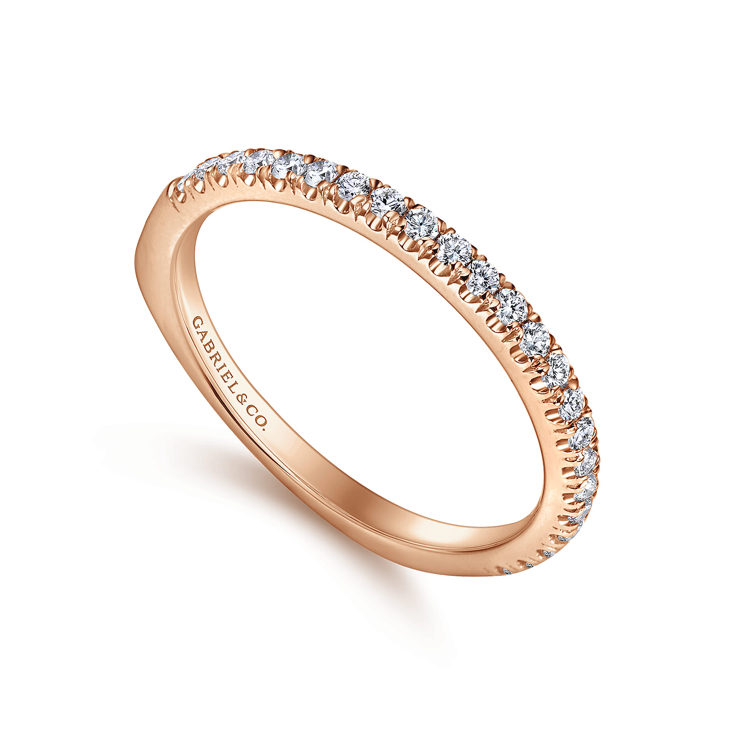 Matching Wedding Band in 14K Rose Gold, photograph 3