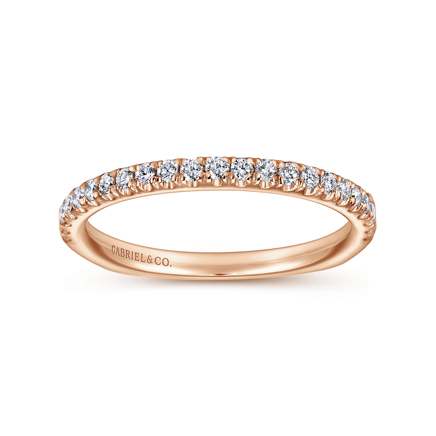Matching Wedding Band in 14K Rose Gold, photograph 5