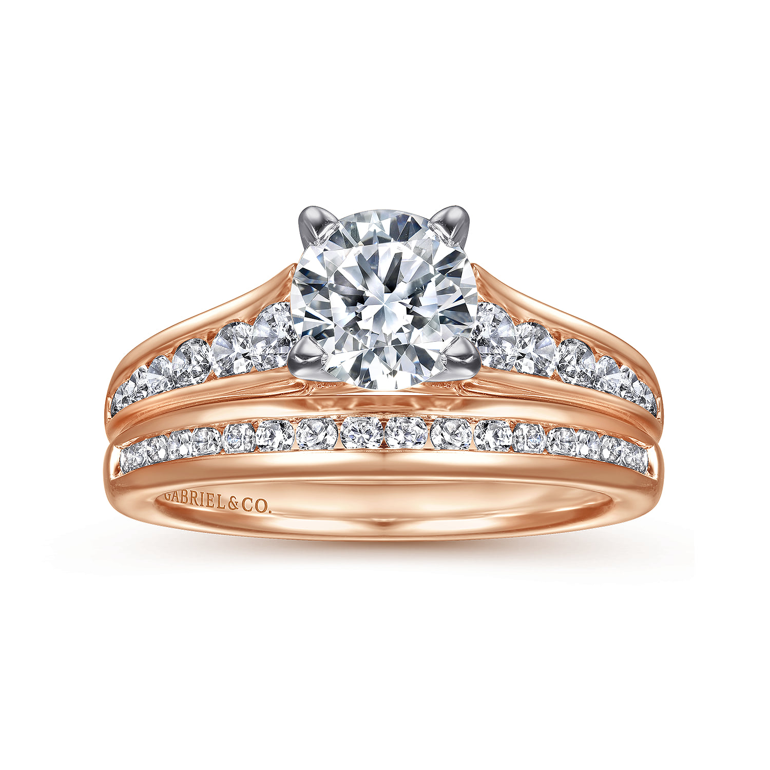 Matching Wedding Band in 14K Rose Gold, photograph 4