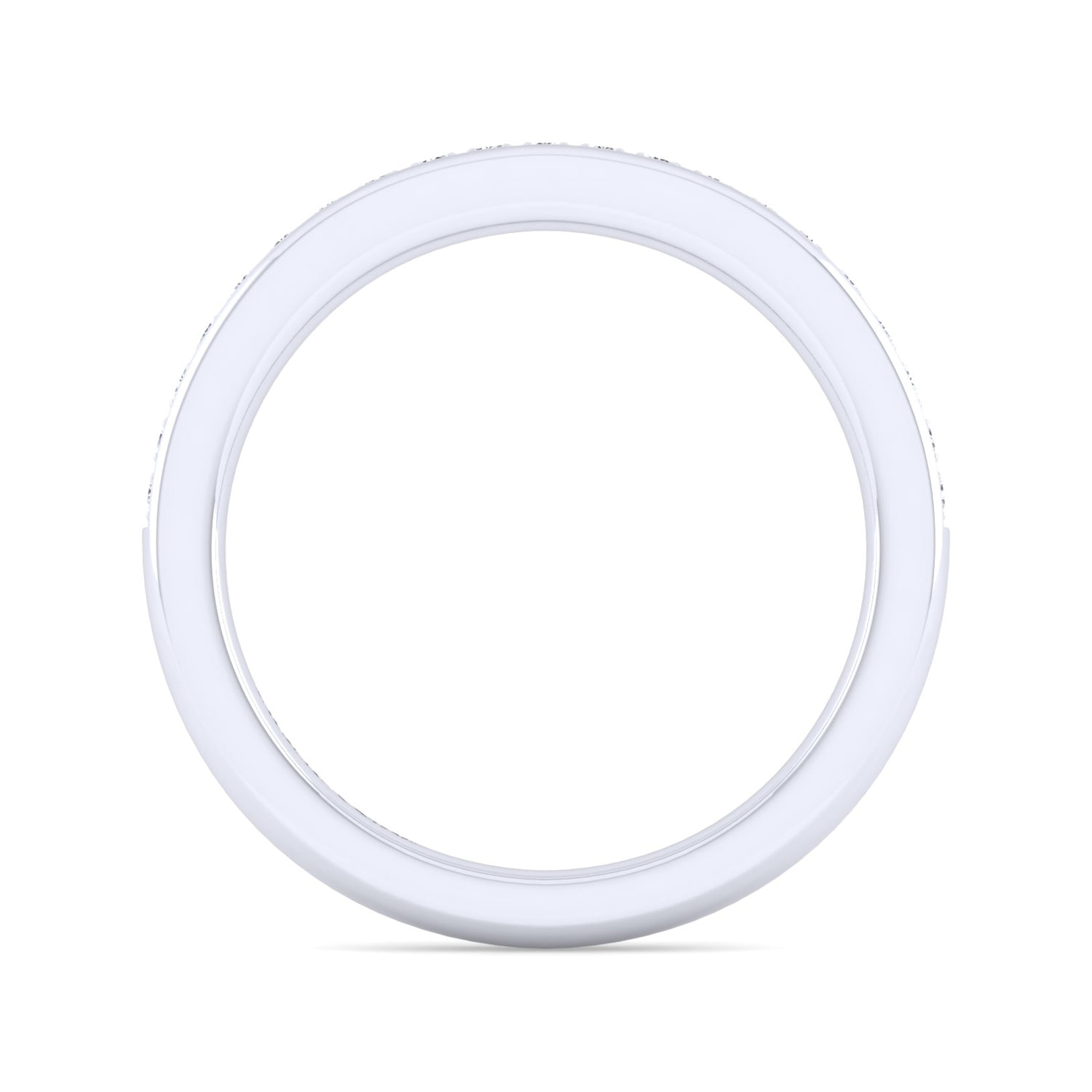 Matching Wedding Band in 14K White Gold, photograph 2