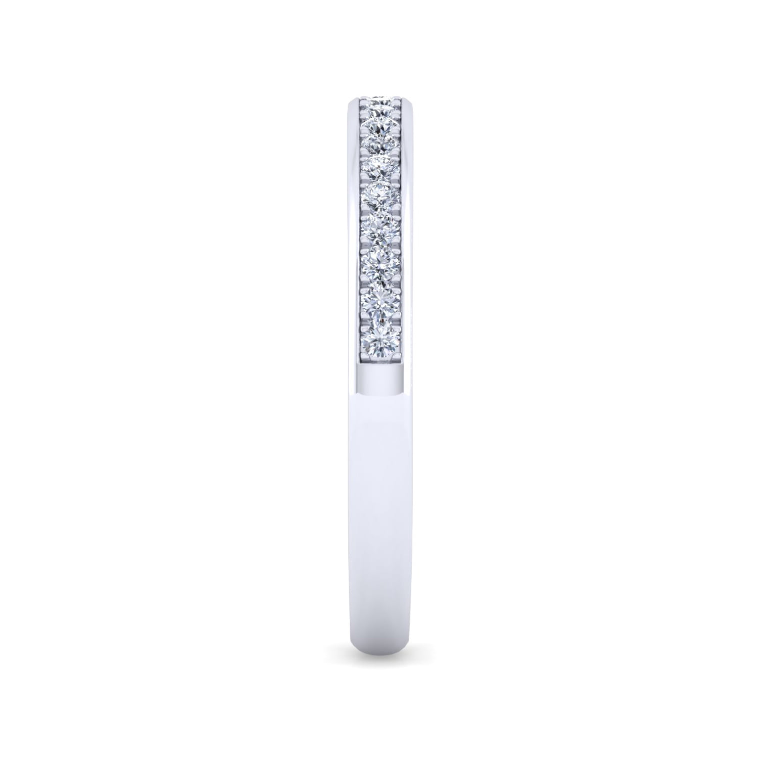 Matching Wedding Band in 14K White Gold, photograph 5