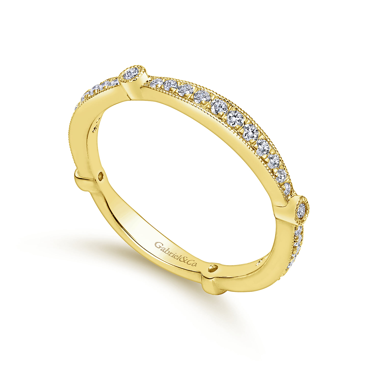 Matching Wedding Band in 14K Yellow Gold, photograph 3