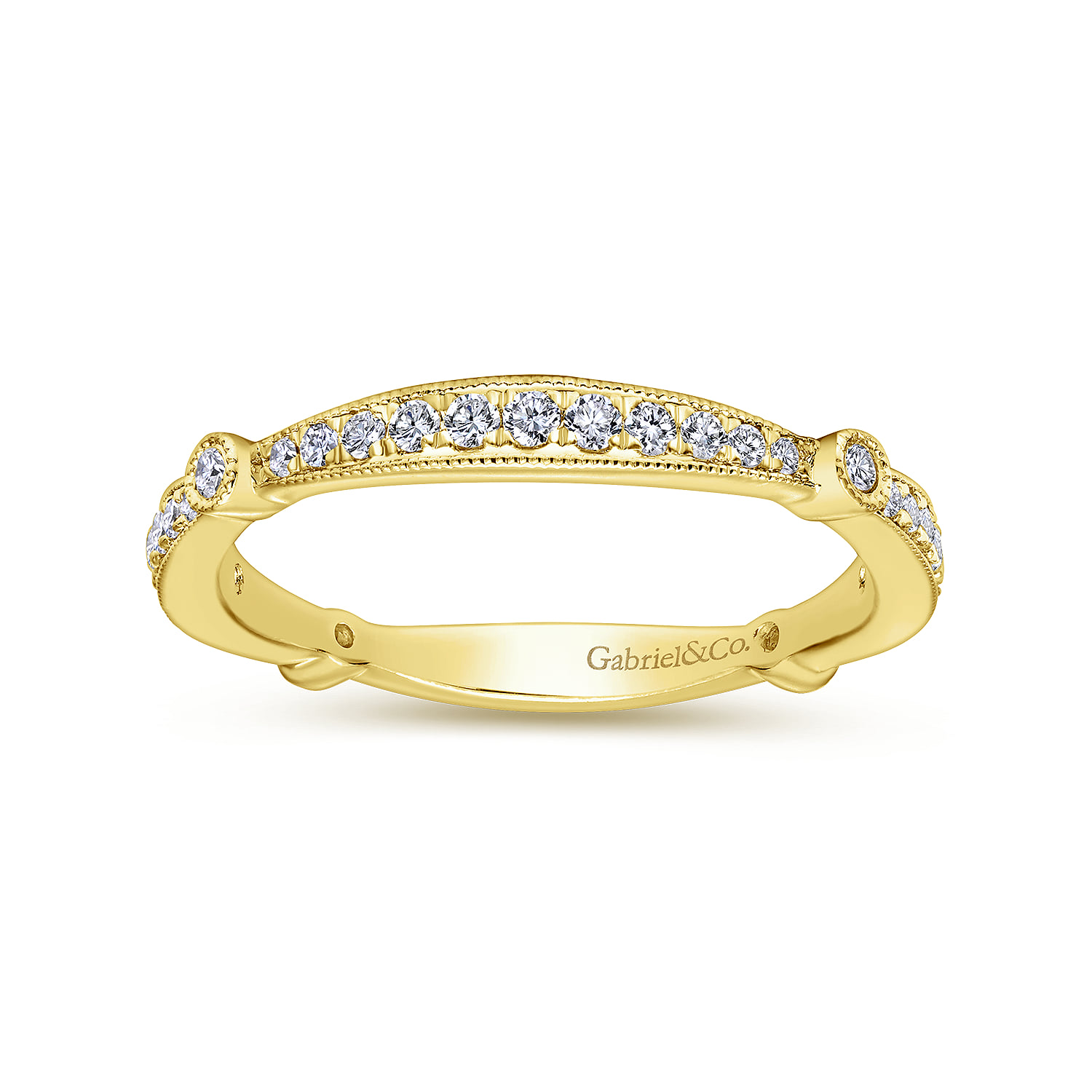 Matching Wedding Band in 14K Yellow Gold, photograph 5