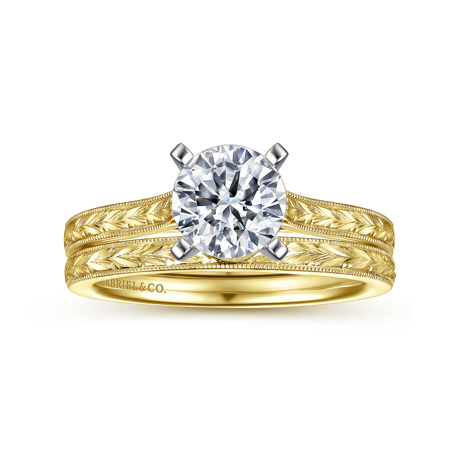 Matching Wedding Band in 14K Yellow Gold, photograph 4