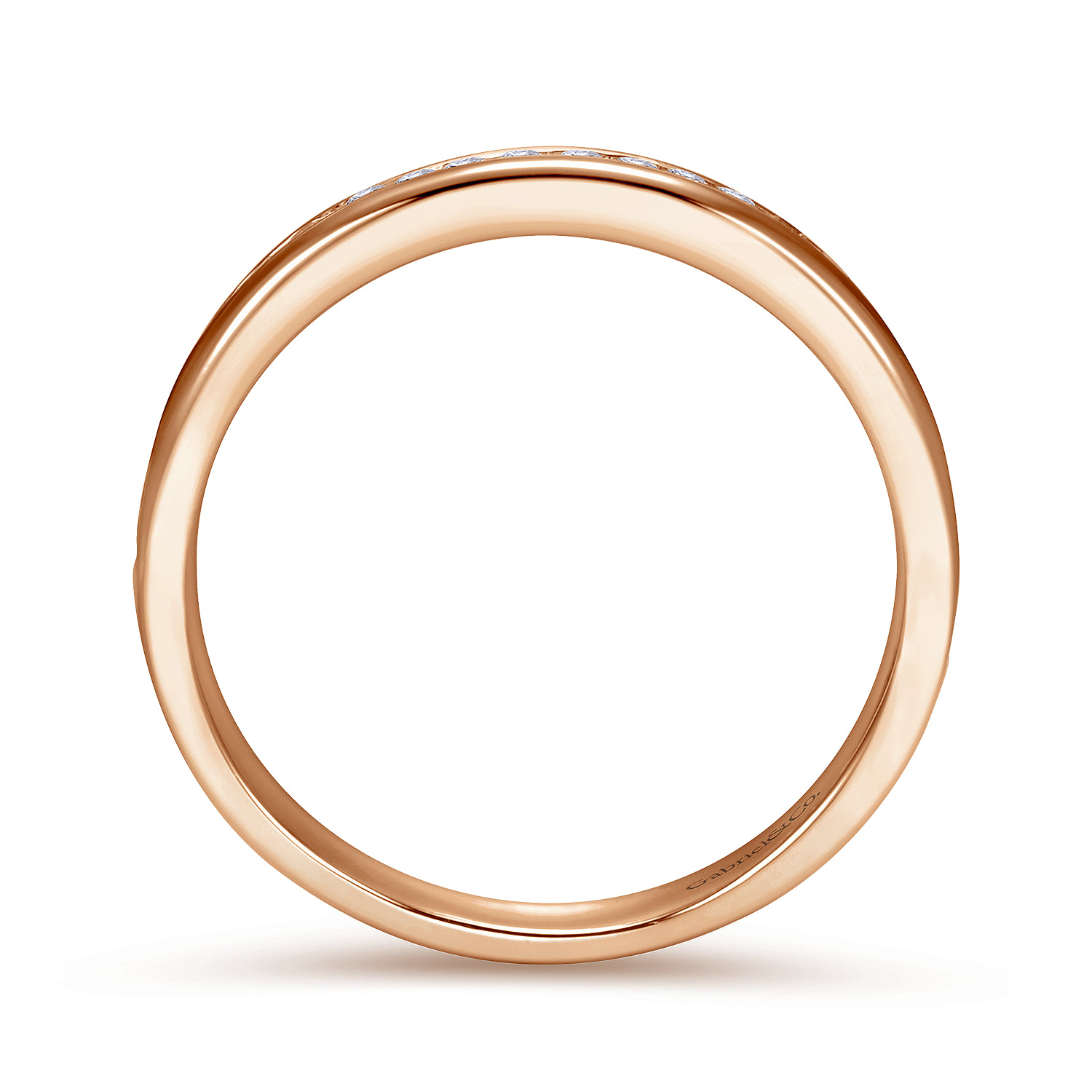 Matching Wedding Band in 14K Rose Gold, photograph 2