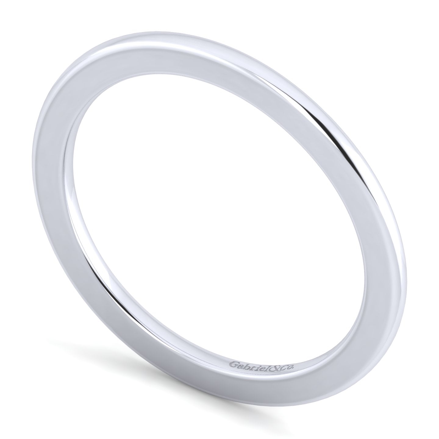 Matching Wedding Band in 14K White Gold, photograph 3