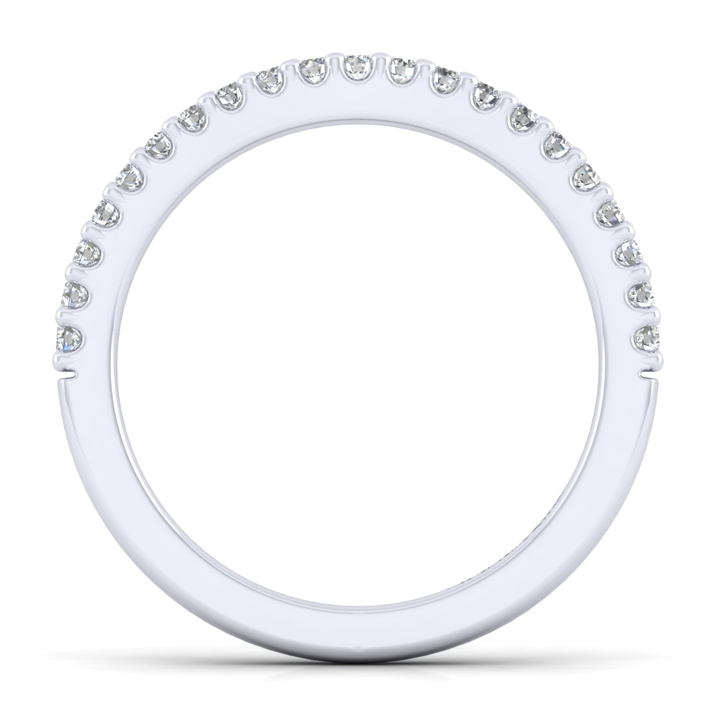 Matching Wedding Band in 14K White Gold, photograph 2