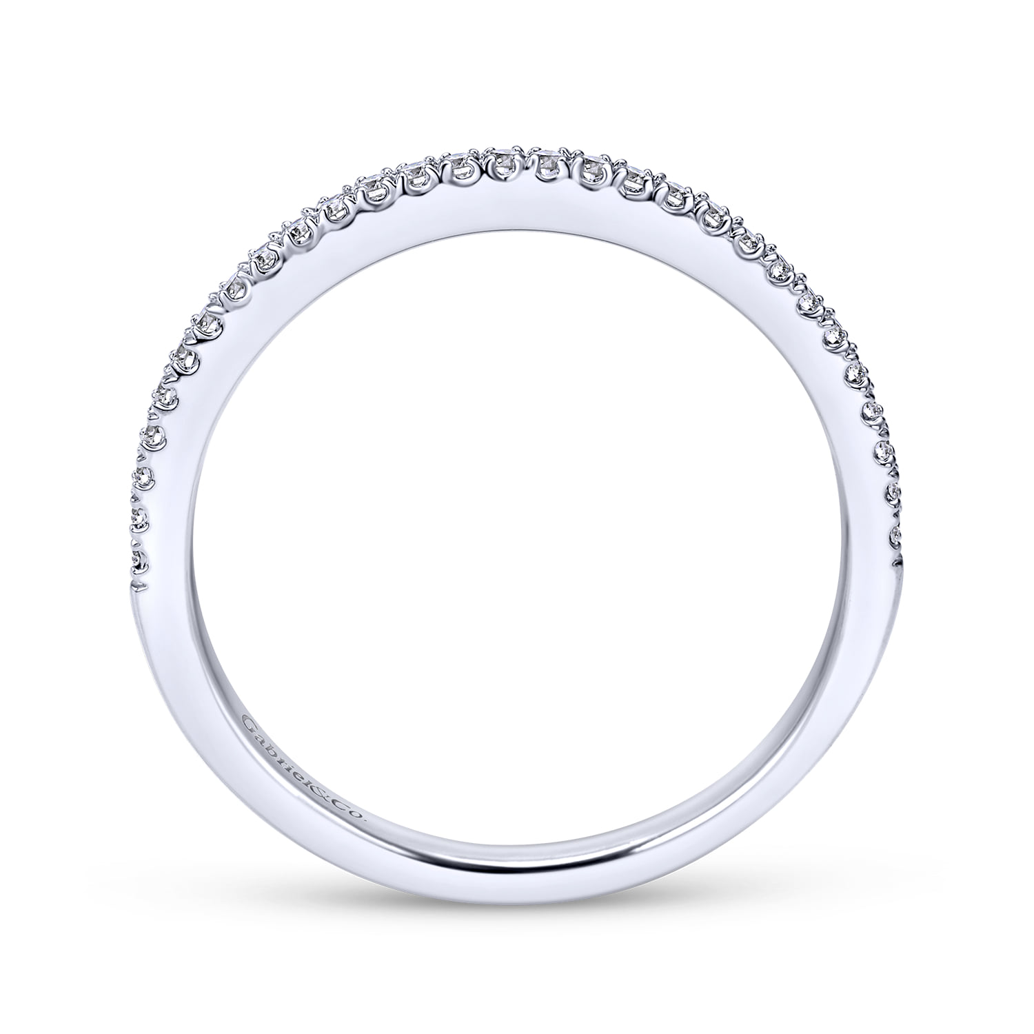 Matching Wedding Band in 14K White Gold, photograph 2