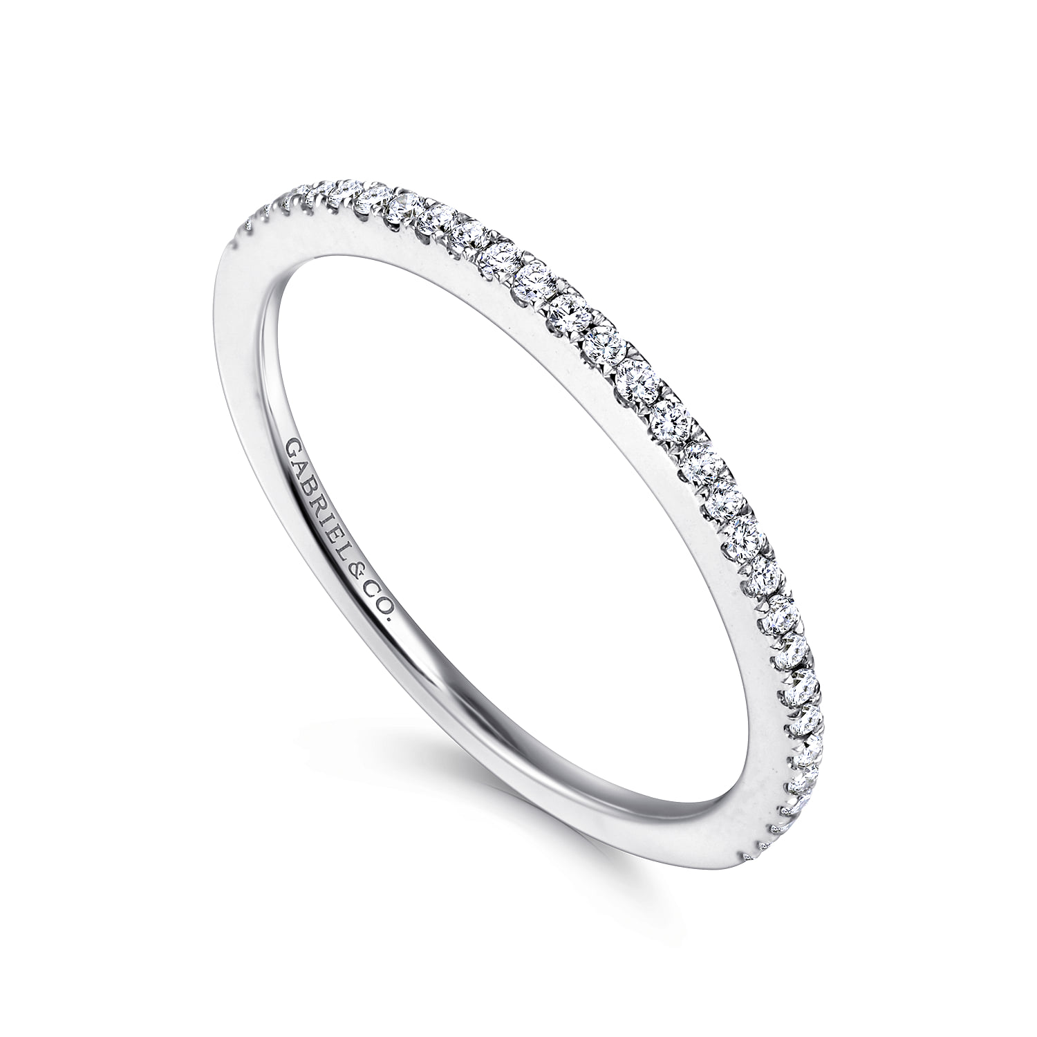 Matching Wedding Band in 14K White Gold, photograph 3