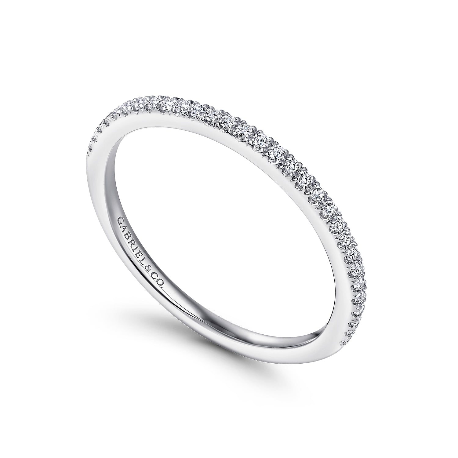 Matching Wedding Band in 14K White Gold, photograph 3