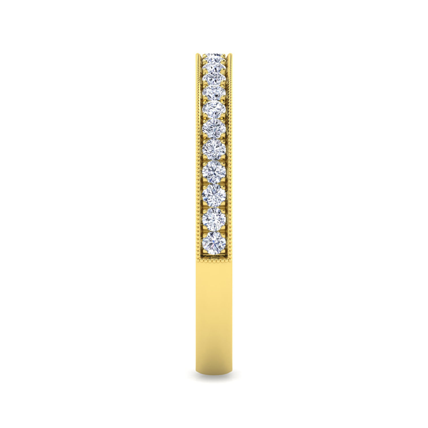 Matching Wedding Band in 14K Yellow Gold, photograph 5