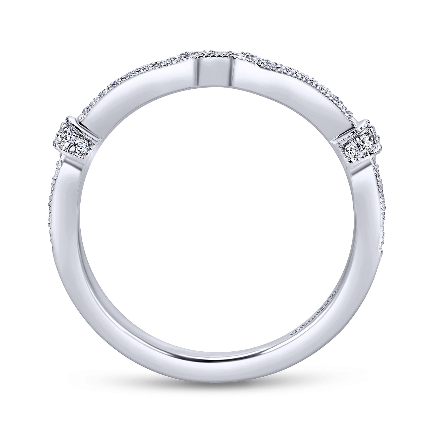 Matching Wedding Band in 14K White Gold, photograph 2