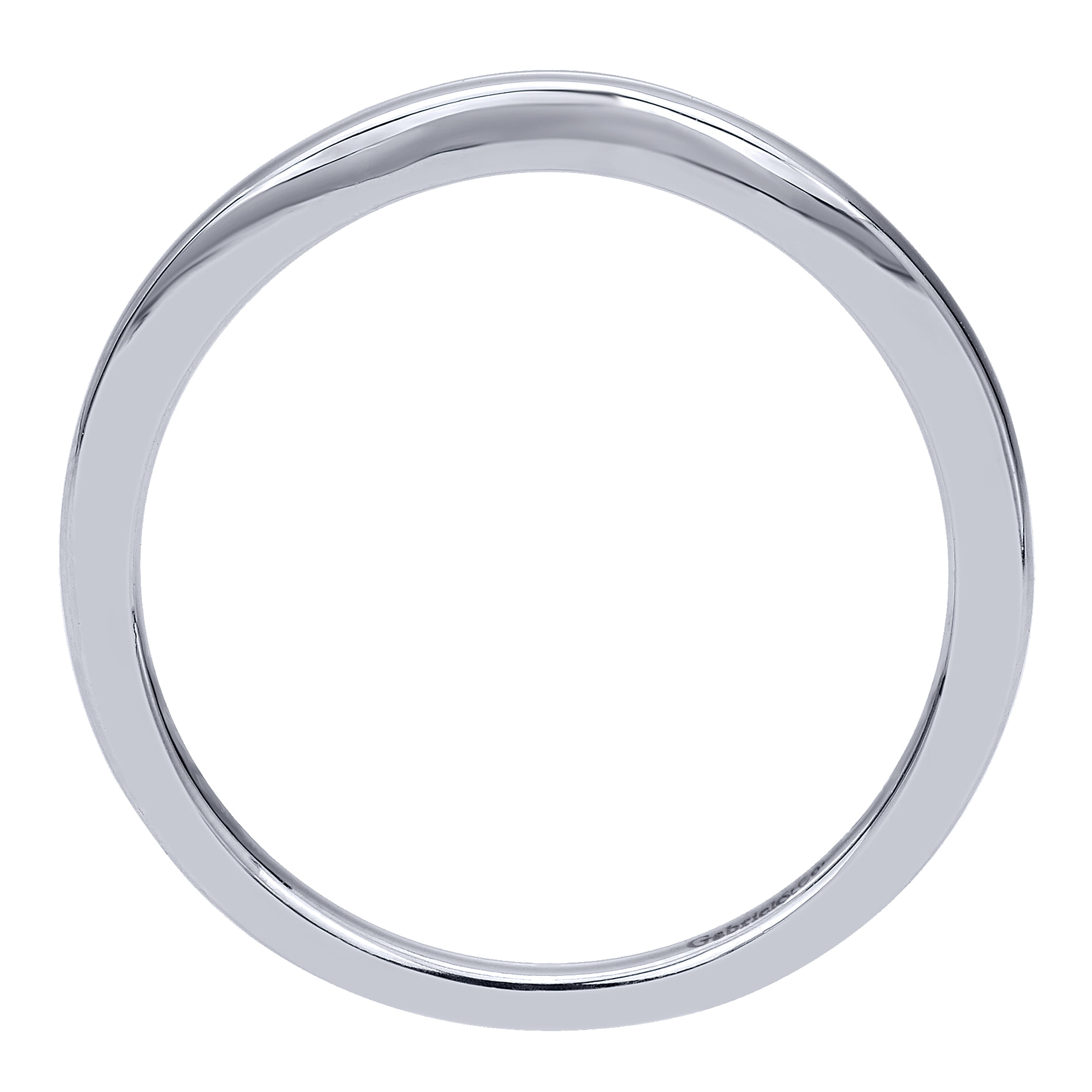 Matching Wedding Band in 14K White Gold, photograph 2