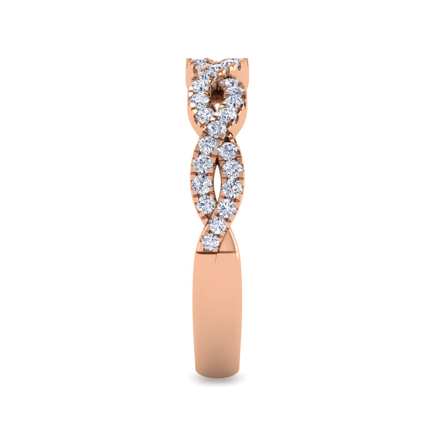 Matching Wedding Band in 14K Rose Gold, photograph 5