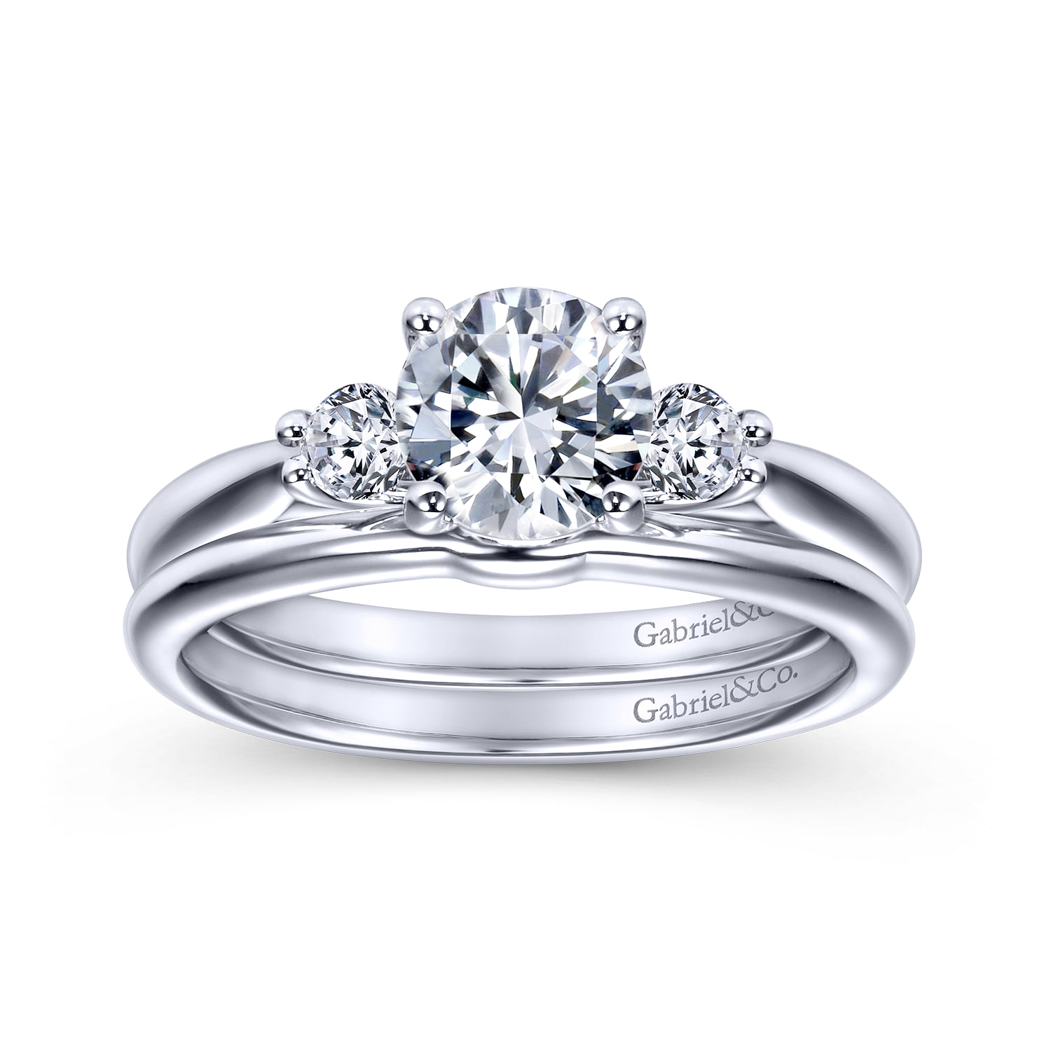 Matching Wedding Band in 14K White Gold, photograph 4