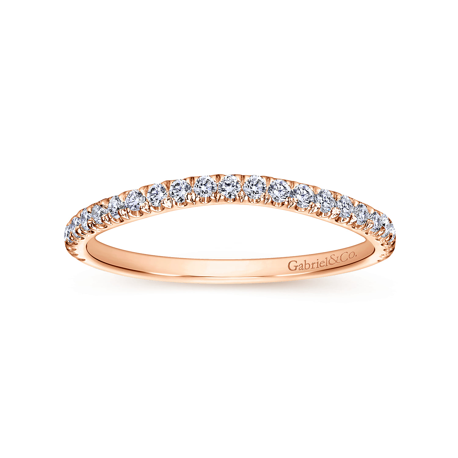 Matching Wedding Band in 14K Rose Gold, photograph 5