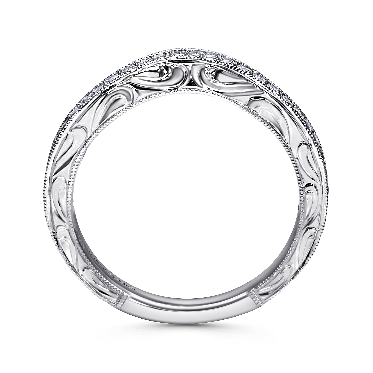 Matching Wedding Band in 14K White Gold, photograph 2