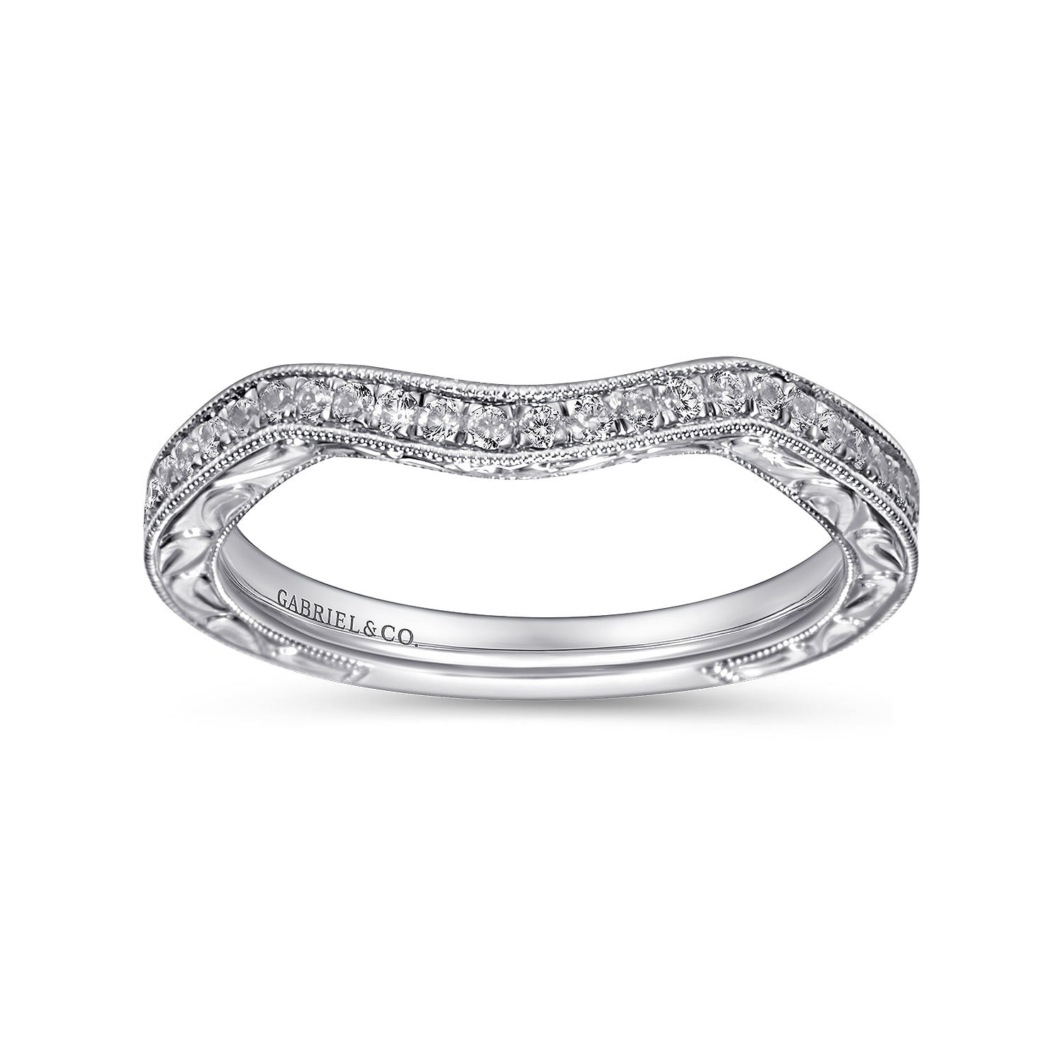Matching Wedding Band in 14K White Gold, photograph 5