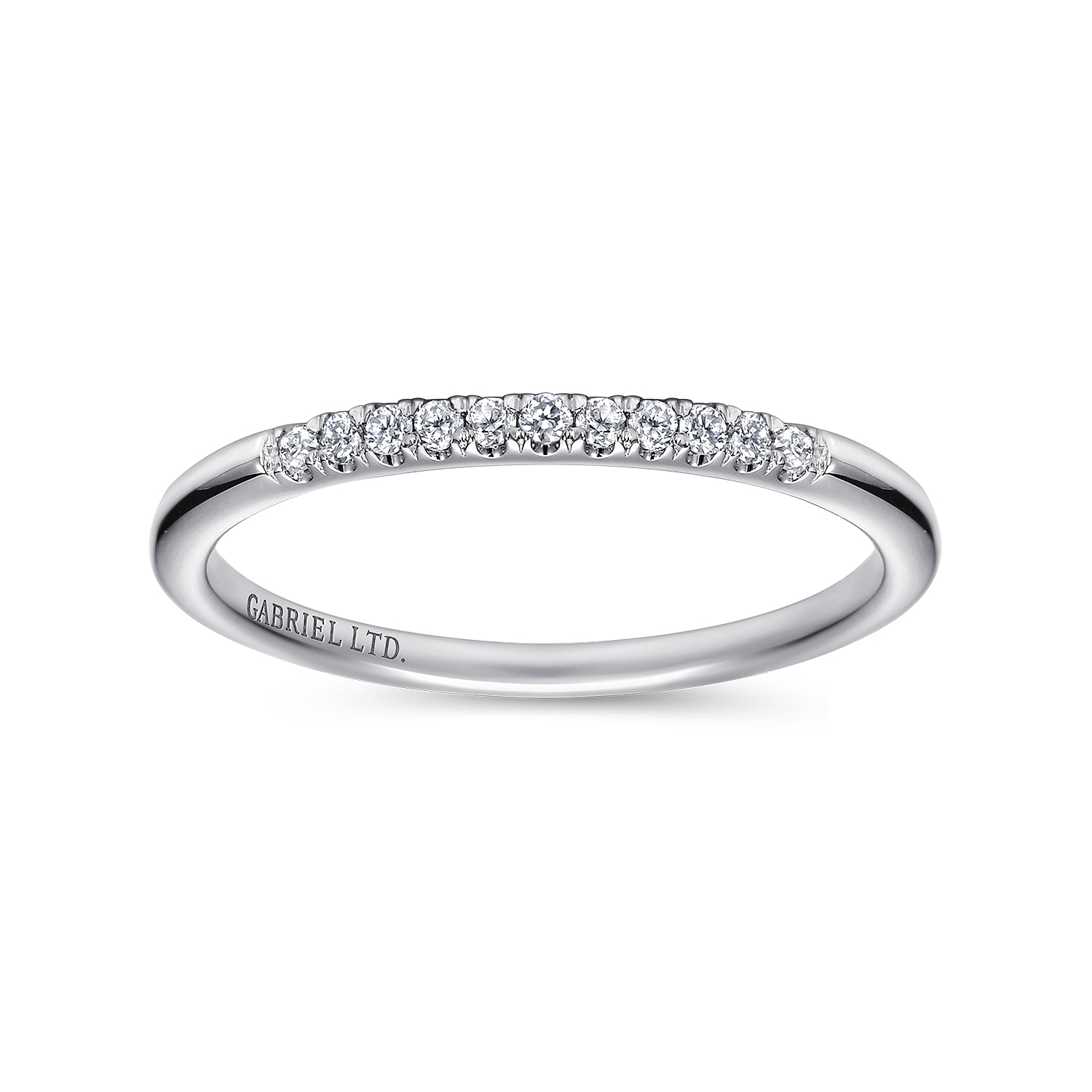 Matching Wedding Band in 14K White Gold, photograph 5
