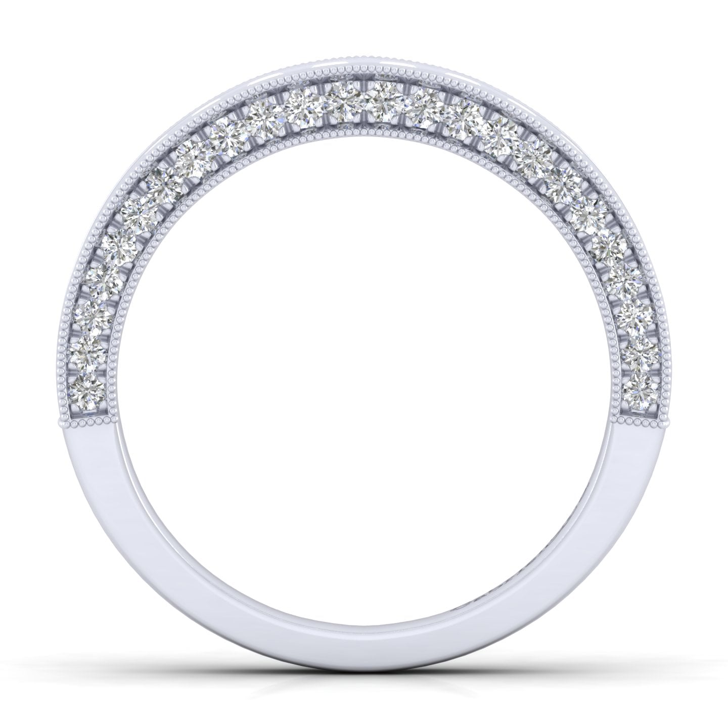 Matching Wedding Band in 14K White Gold, photograph 2